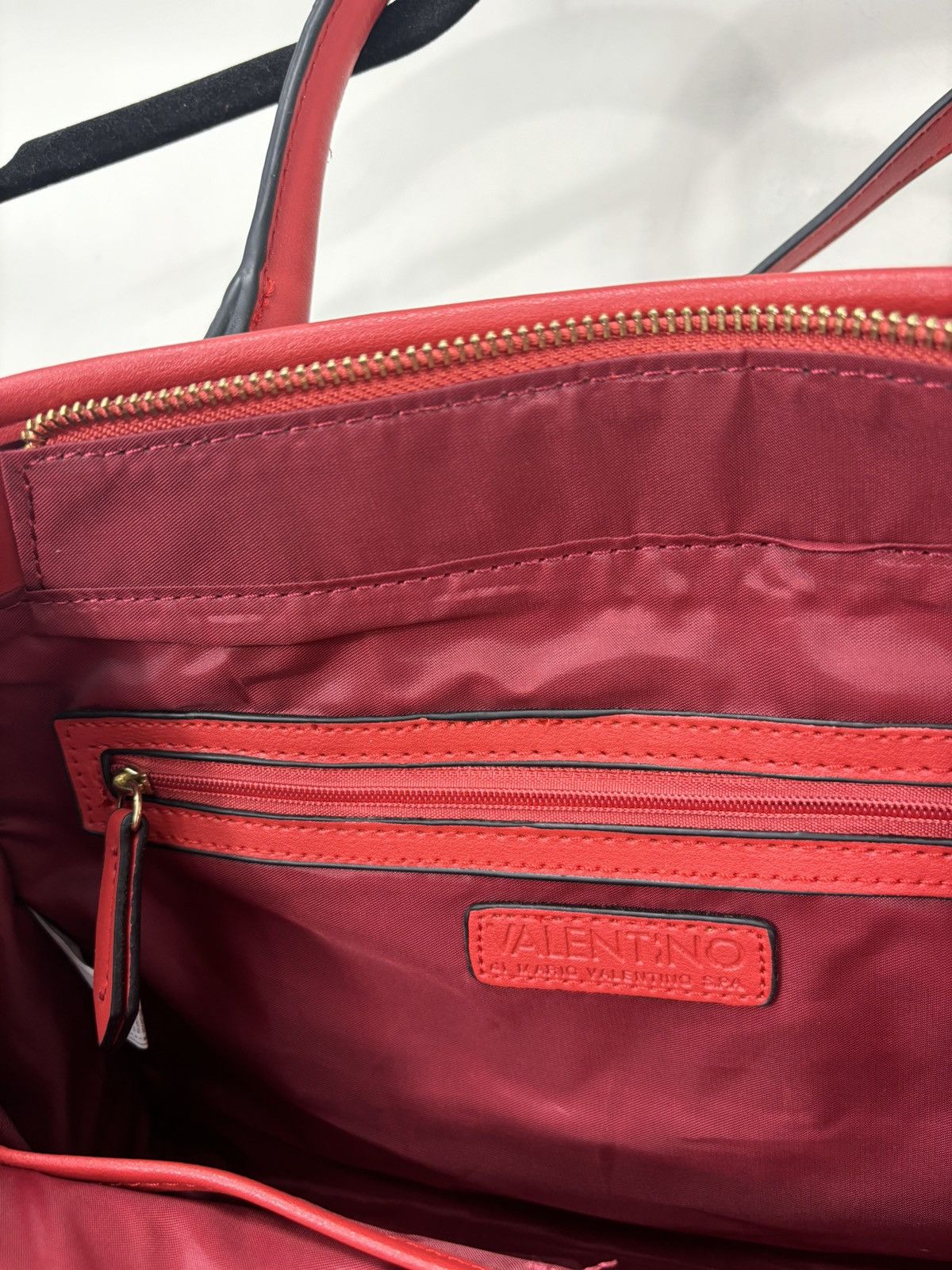 Mario Valentino Mario Valentino Red Plaid Top Handle Satchel Tote Bag Size ONE SIZE - 17 Thumbnail