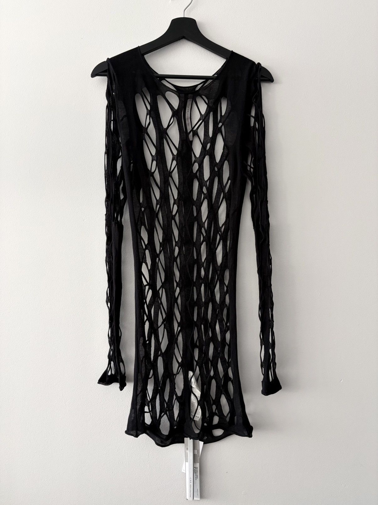 Rick Owens Rick Owens SS2021 “Phlegethon” Spider/Déchiré Net Sweater Size US M / EU 48-50 / 2 - 1 Thumbnail