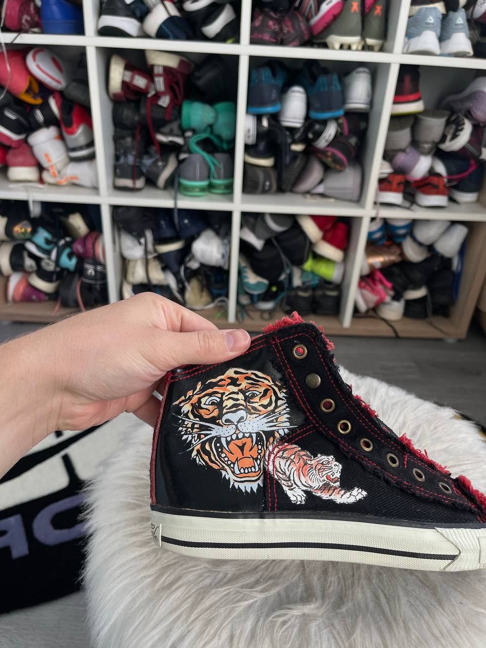 Christian Audigier × Ed Hardy × Vintage Mens Vintage Ed Hardy sneakers shoes tiger dragon y2k rare Size US 8 / EU 41 - 2 Thumbnail