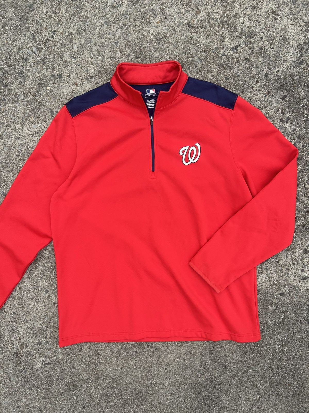 MLB MLB Washington Nationals Quarter Zip Size US XL / EU 56 / 4 - 1 Thumbnail
