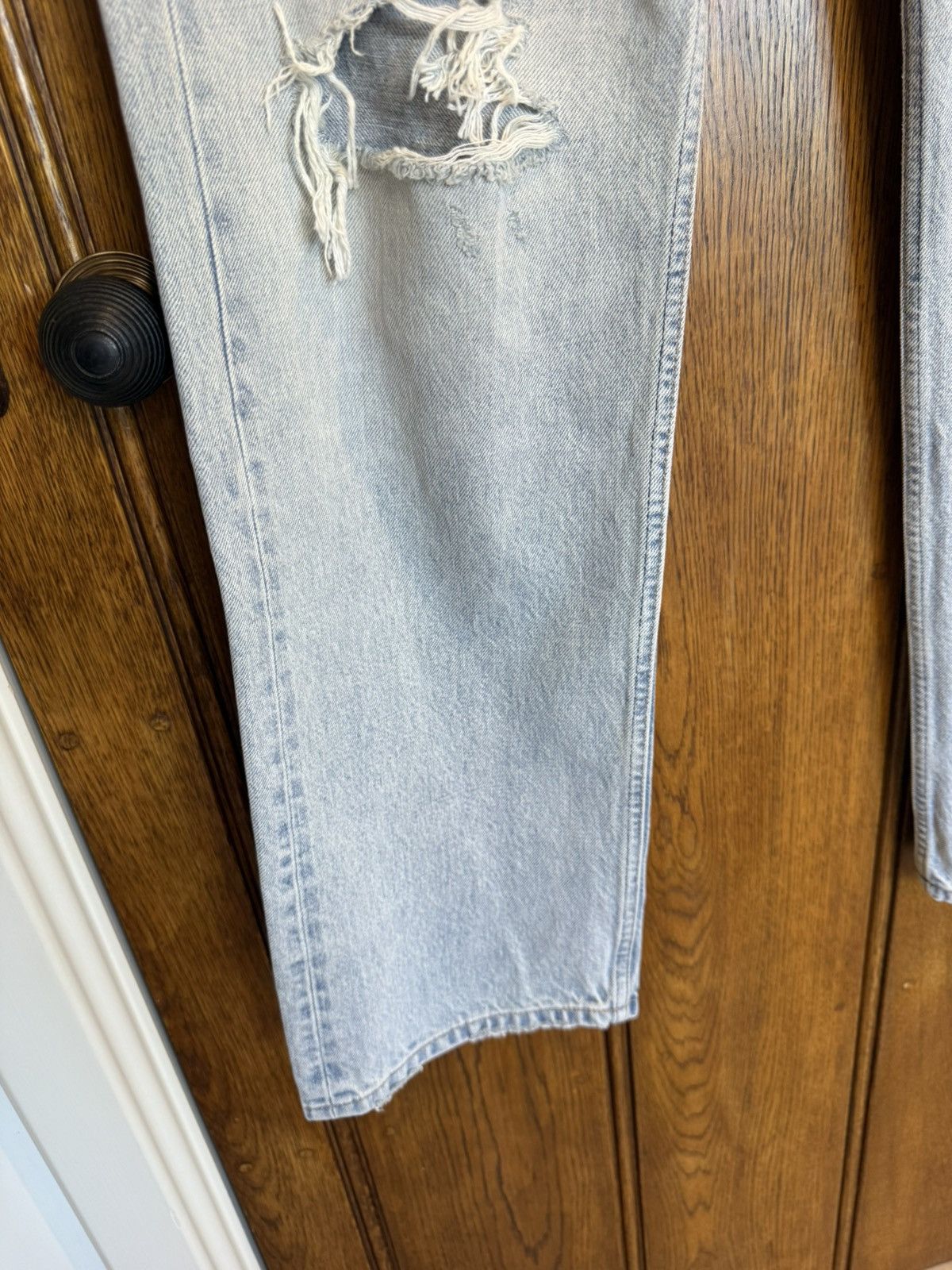 Celine $1.3k SS25 Celine knee rip Wesley jeans breezy point Hedi 30 Size US 30 / EU 46 - 15 Thumbnail