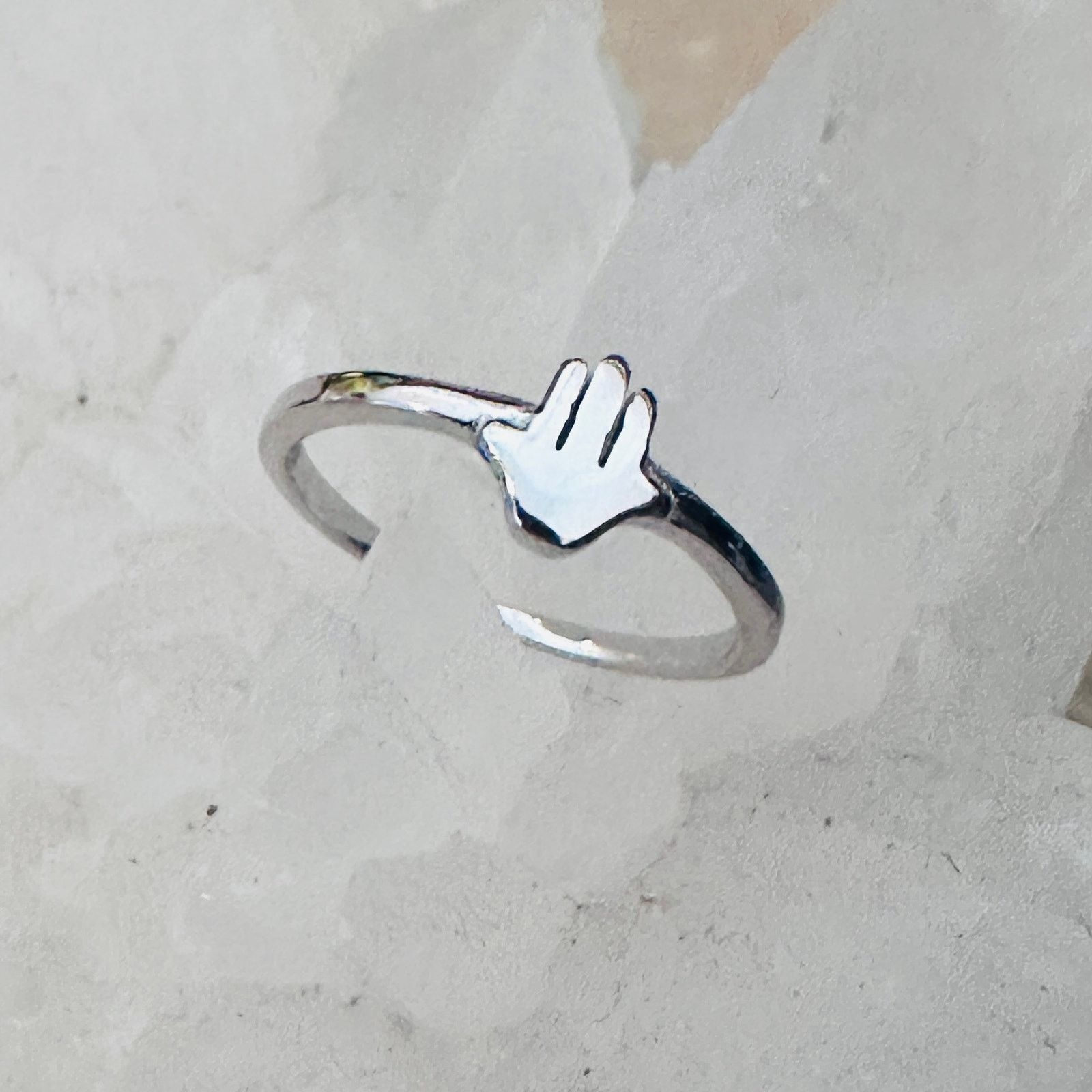 Other Sterling Silver Hamsa Toe Ring Size ONE SIZE - 1 Thumbnail