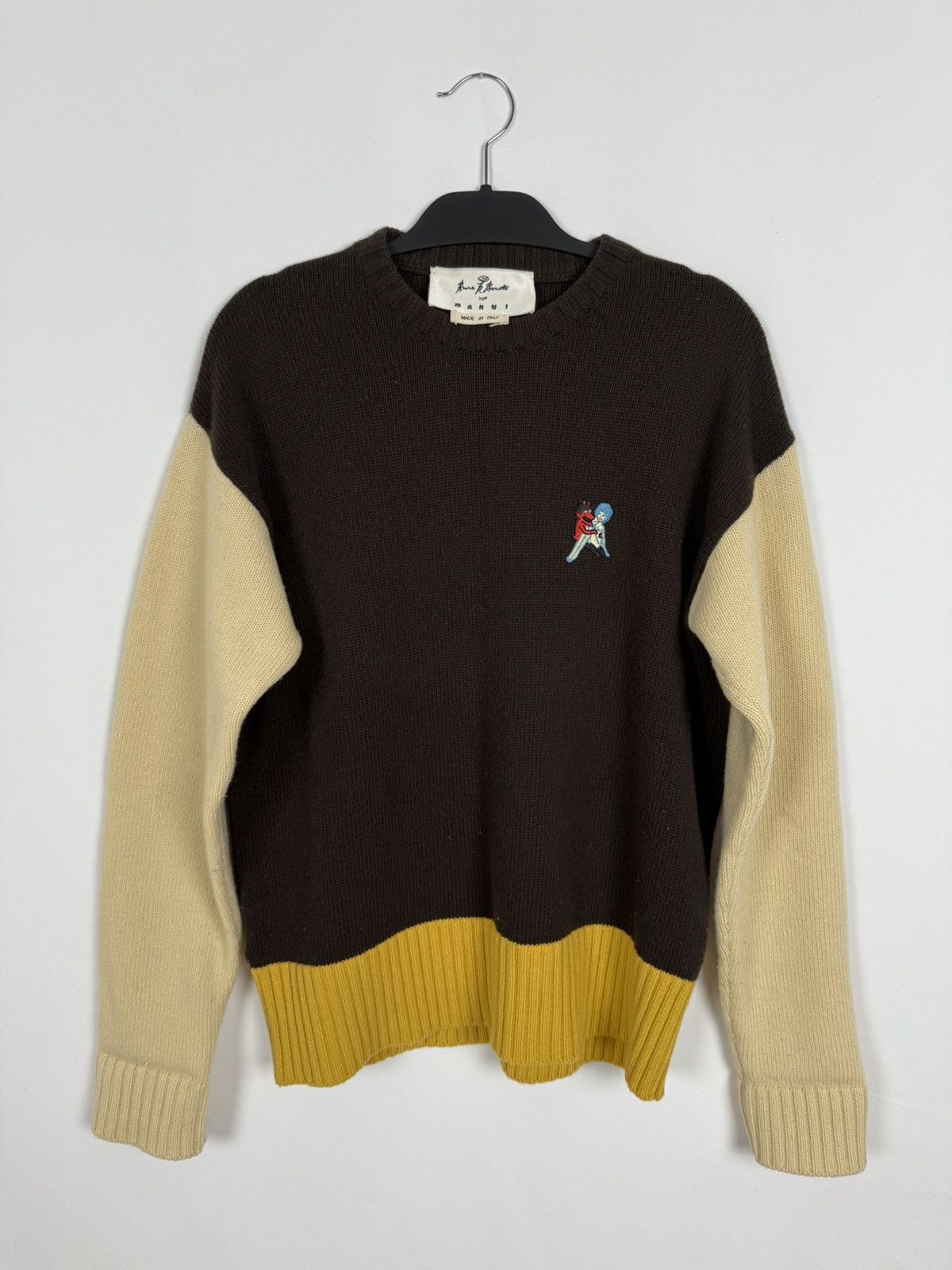 Marni Marni X Bruno Bozzetto Brown Wool Sweater Size US M / EU 48-50 / 2 - 1 Thumbnail