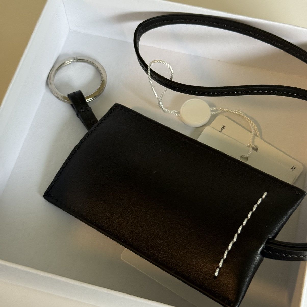 MM6 MM6 Maison Margiela Leather Key Tag Holder Size ONE SIZE - 12 Thumbnail
