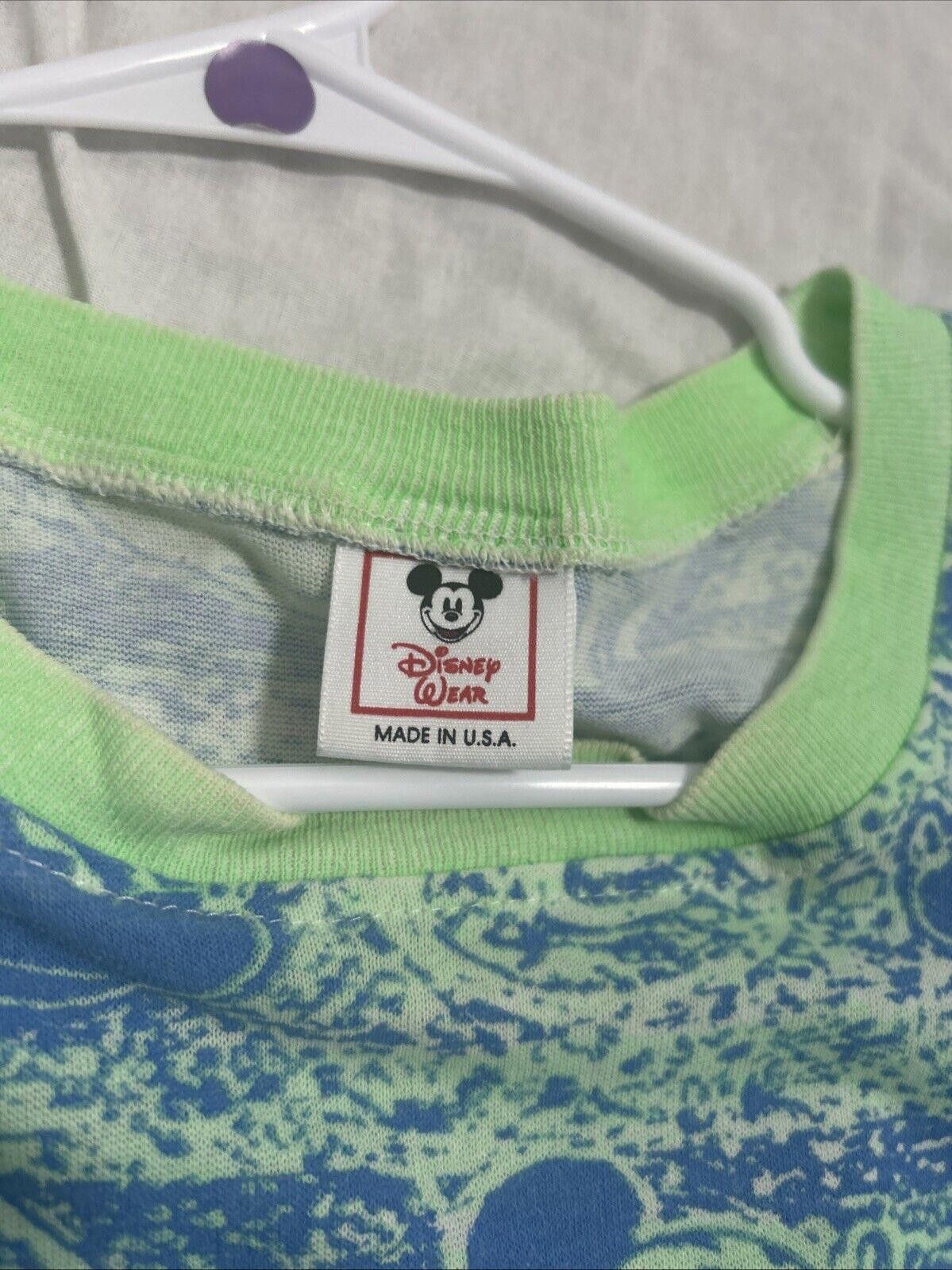 Disney VTG 1990s Mickey Mouse All Over Print T-Shirt Size US L / EU 52-54 / 3 - 3 Thumbnail