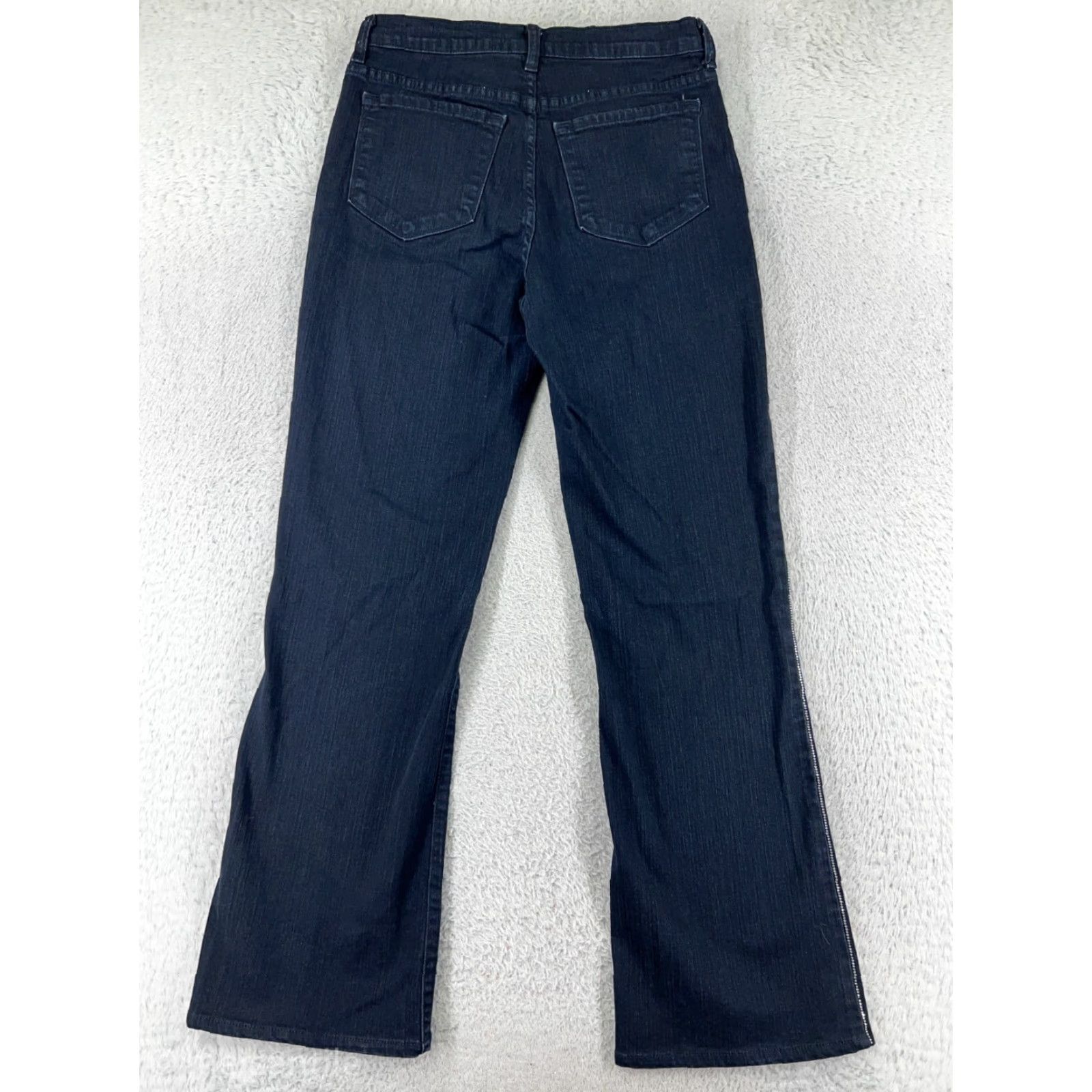 Denime Not Your Daughters Jeans Jeans Black Denim Bootcut 28x28 Womens 8 Regular Stretch Mid Rise 28in Inseam 28in Dark Wash 5-Pocket Design Zip Size 34" / US 12 / IT 48 - 2 Thumbnail