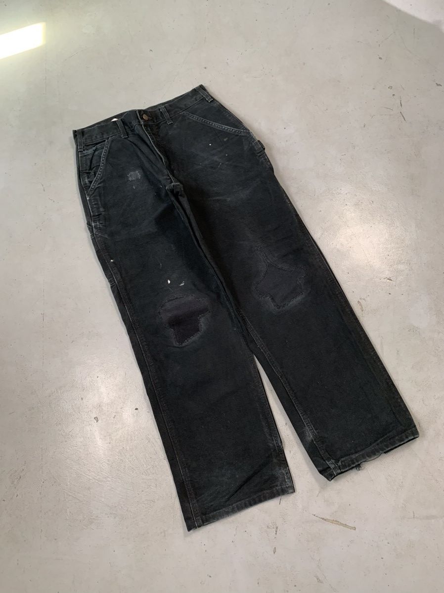 Carhartt Vintage Carhartt B11 blk carpenter workwear denim Size US 30 / EU 46 - 1 Thumbnail