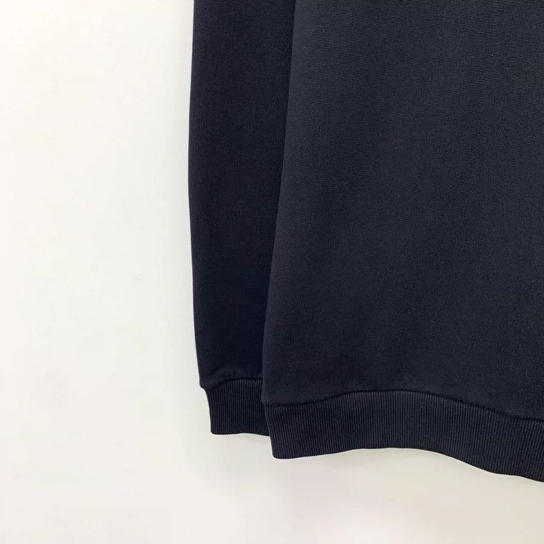 Givenchy Givenchy Black Logo Letter Embroidery Cotton Crew Neck Lon Size US S / EU 44-46 / 1 - 4 Thumbnail