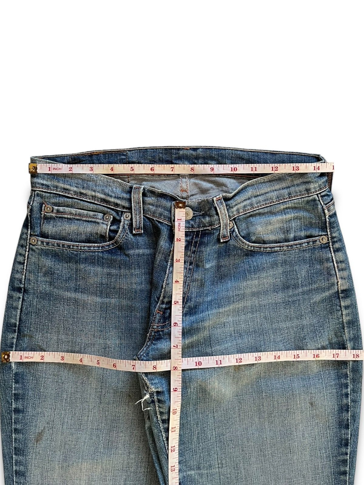 Levi's × Levi's Vintage Clothing Vintage 90s Levis 529 Faded Wash Distressed Flare Jeans Size US 29 - 10 Thumbnail