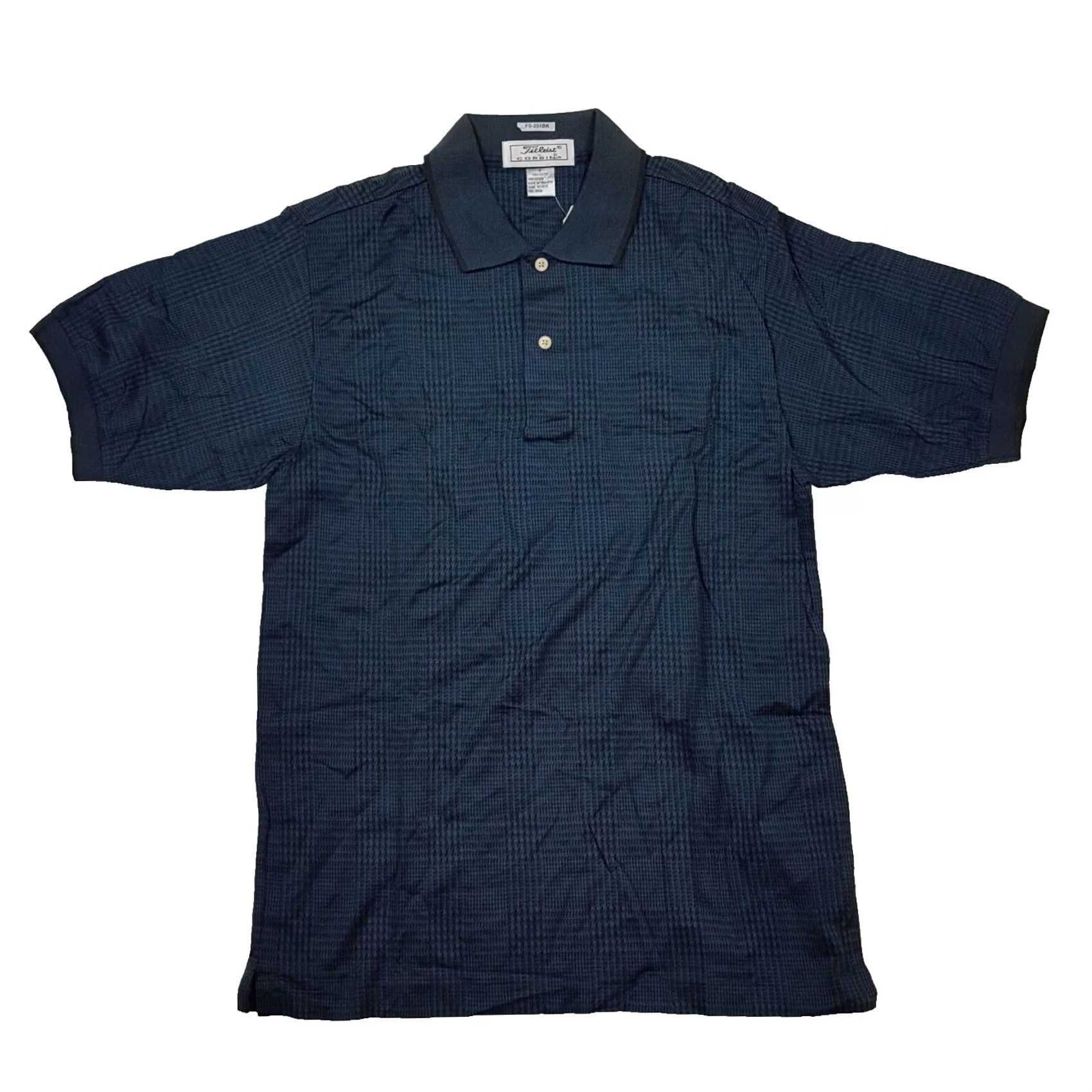 Titleist VINTAGE Titleist Golf Collared Polo Shirt Mens Small Button Plaid Blue Cotton S Classic Preppy 90s Golf Tennis Casual Size US S / EU 44-46 / 1 - 2 Thumbnail