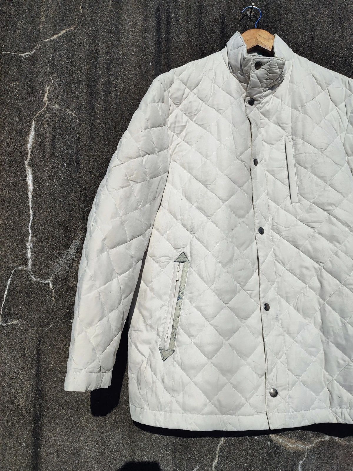 Lyle & Scott × Vintage Vintage 90s Lyle & Scott Quilted Down Jacket Size US L / EU 52-54 / 3 - 4 Thumbnail
