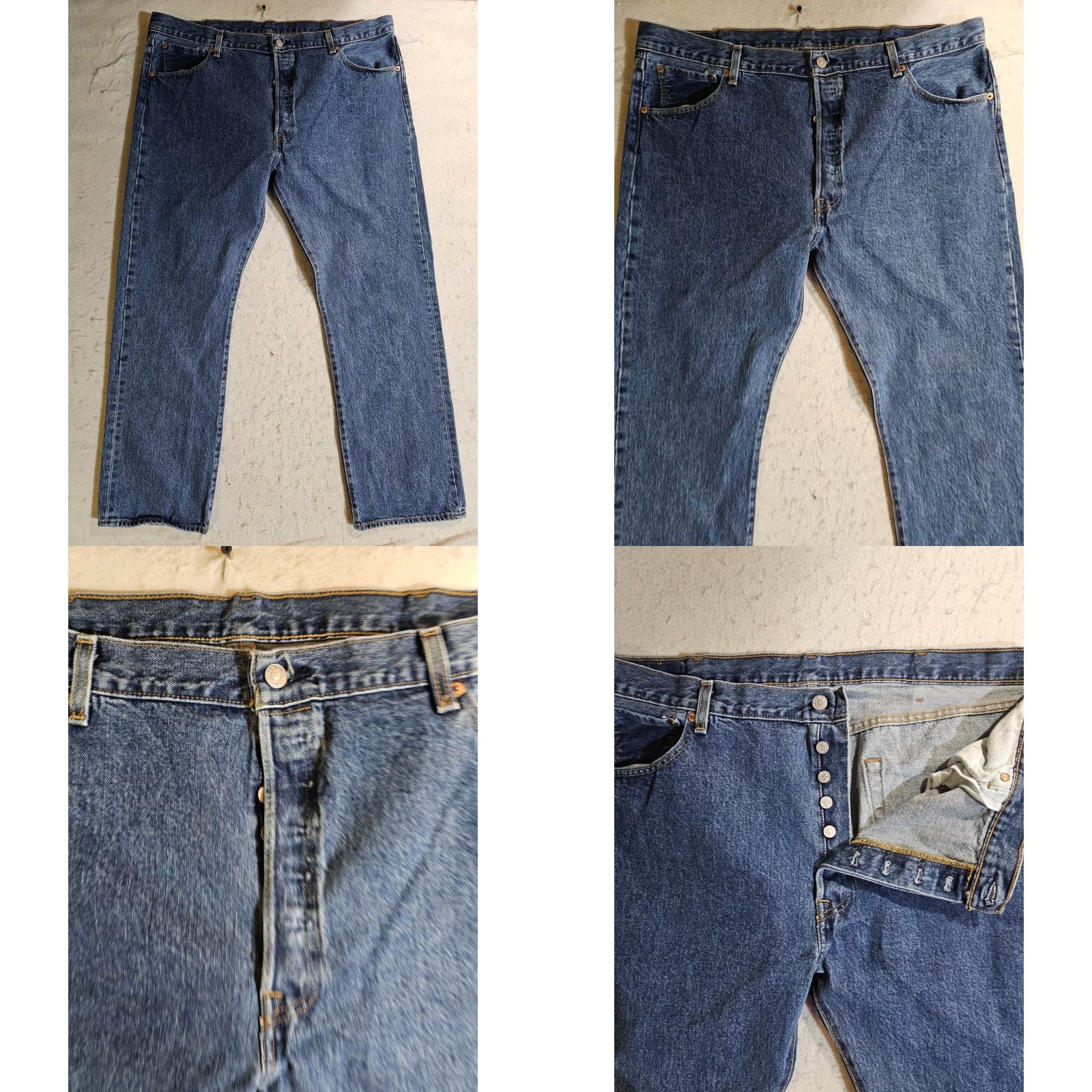 Levi's VINTAGE Levi's 501 XX Jeans Mens Size 42x30 Blue Medium Wash Denim Cotton 90s Theme 5-Pocket Design Regular Fit Straight Size US 42 / EU 58 - 8 Thumbnail