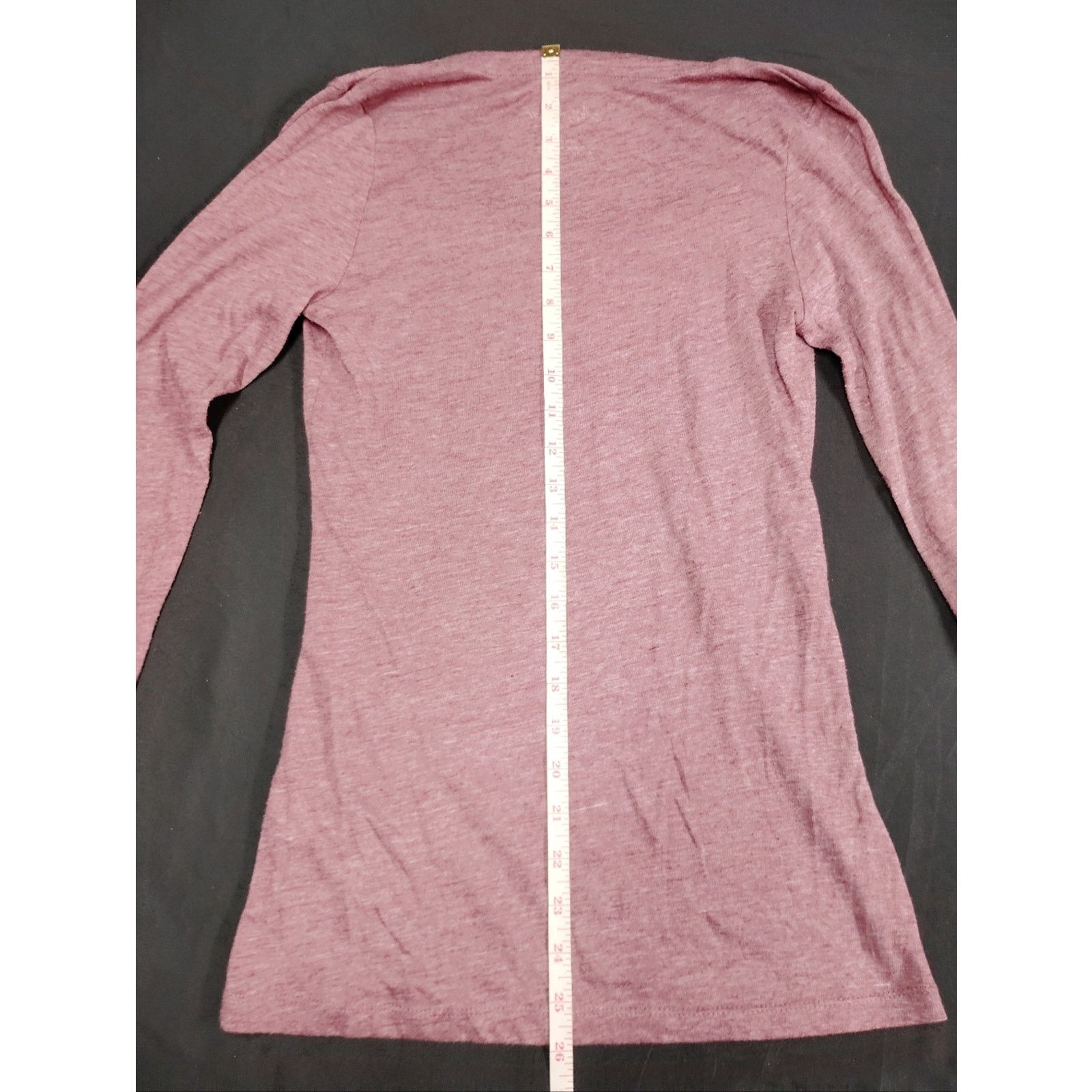 Active Ride Shop Active Basic Women's Long Sleeve Scoop Neck Top - Dusty Rose Size M / US 6-8 / IT 42-44 - 5 Thumbnail