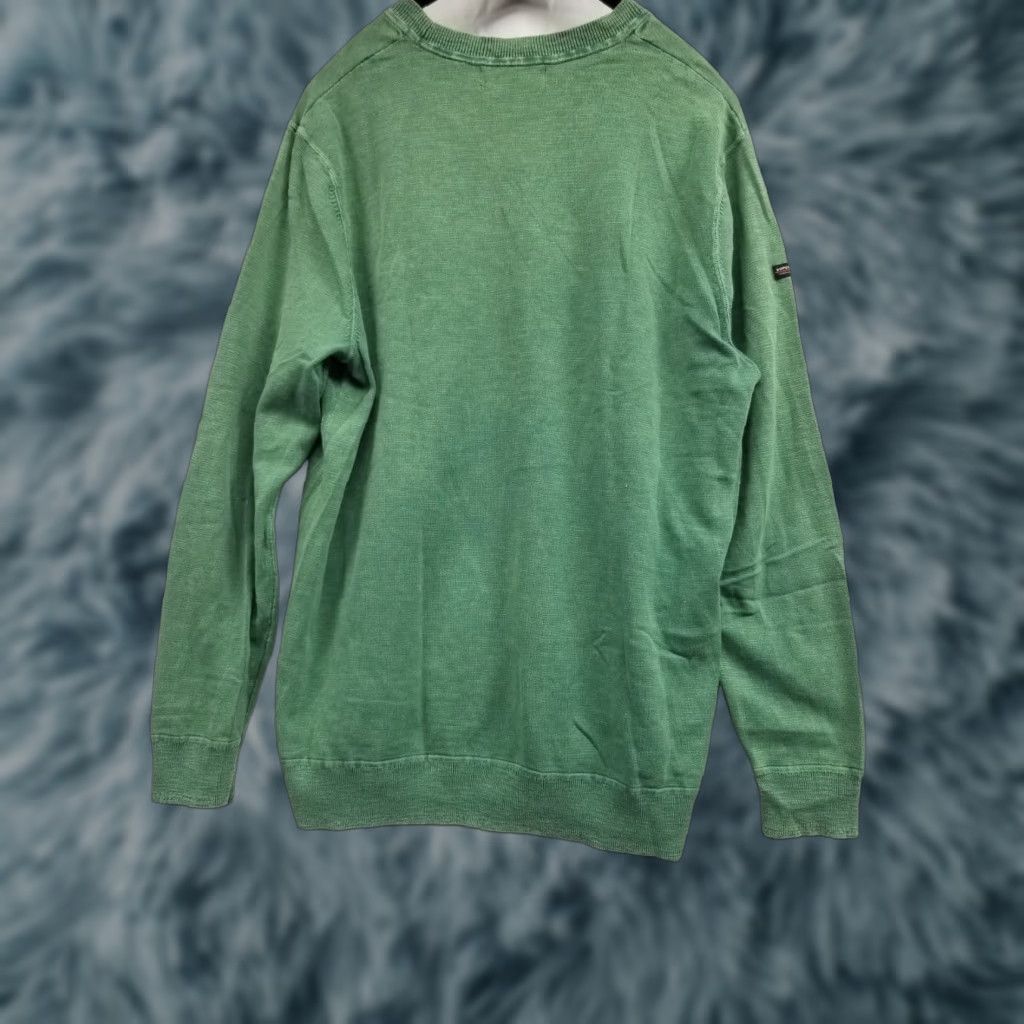 Superdry Superdry Men's Premium Knit Sweatshirt XL Green Logo Streetwear Pullover Sweatshirt Regular Fit Mens Size US XL / EU 56 / 4 - 1 Thumbnail