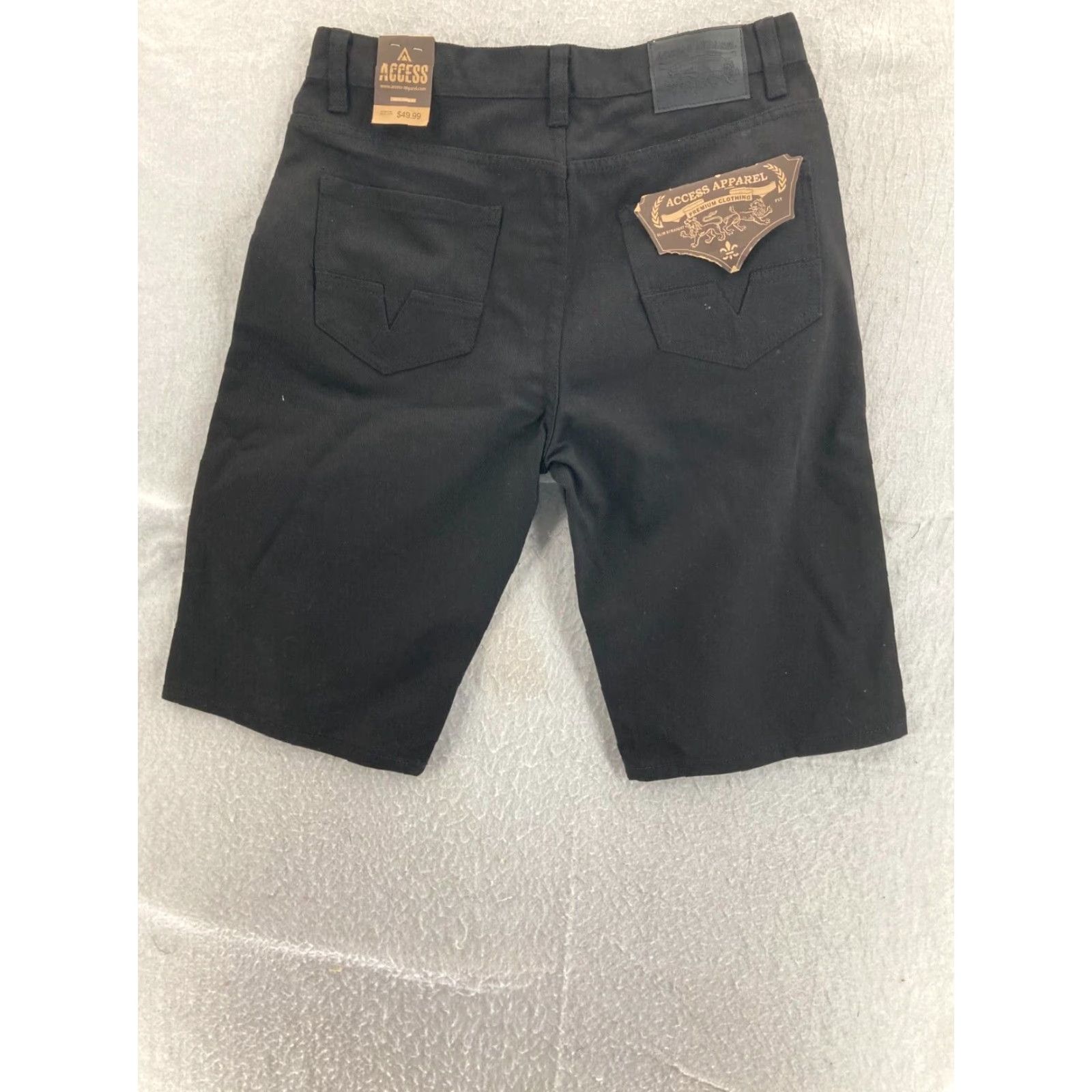 Vintage ACCESS Cargo Shorts Mens 34 Regular Fit Flat Front Black NWT Size US 34 / EU 50 - 6 Thumbnail