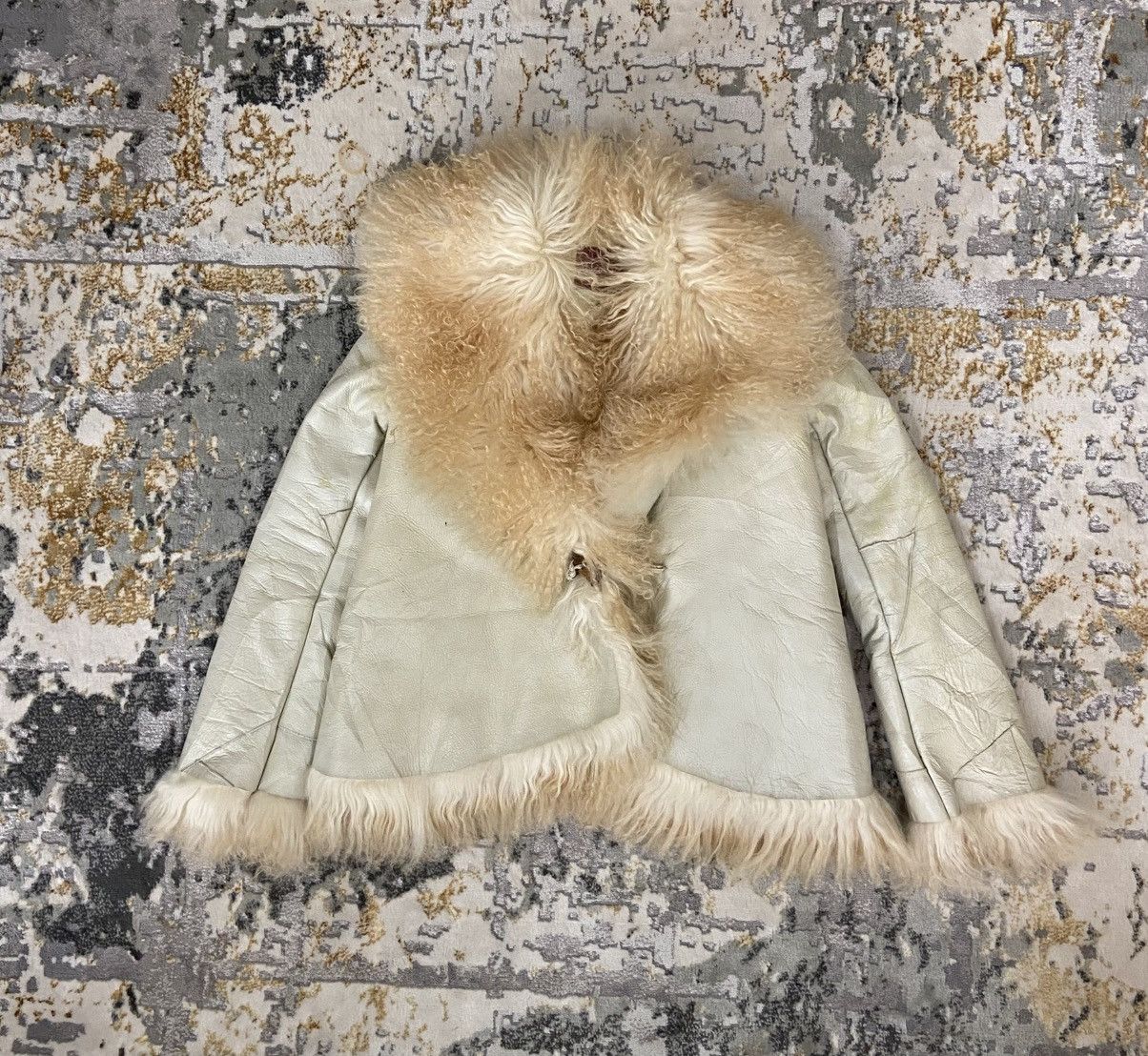 Leather VINTAGE JINES TIBETAN LAMB SHEARLING JACKET Size XS / US 0-2 / IT 36-38 - 1 Thumbnail