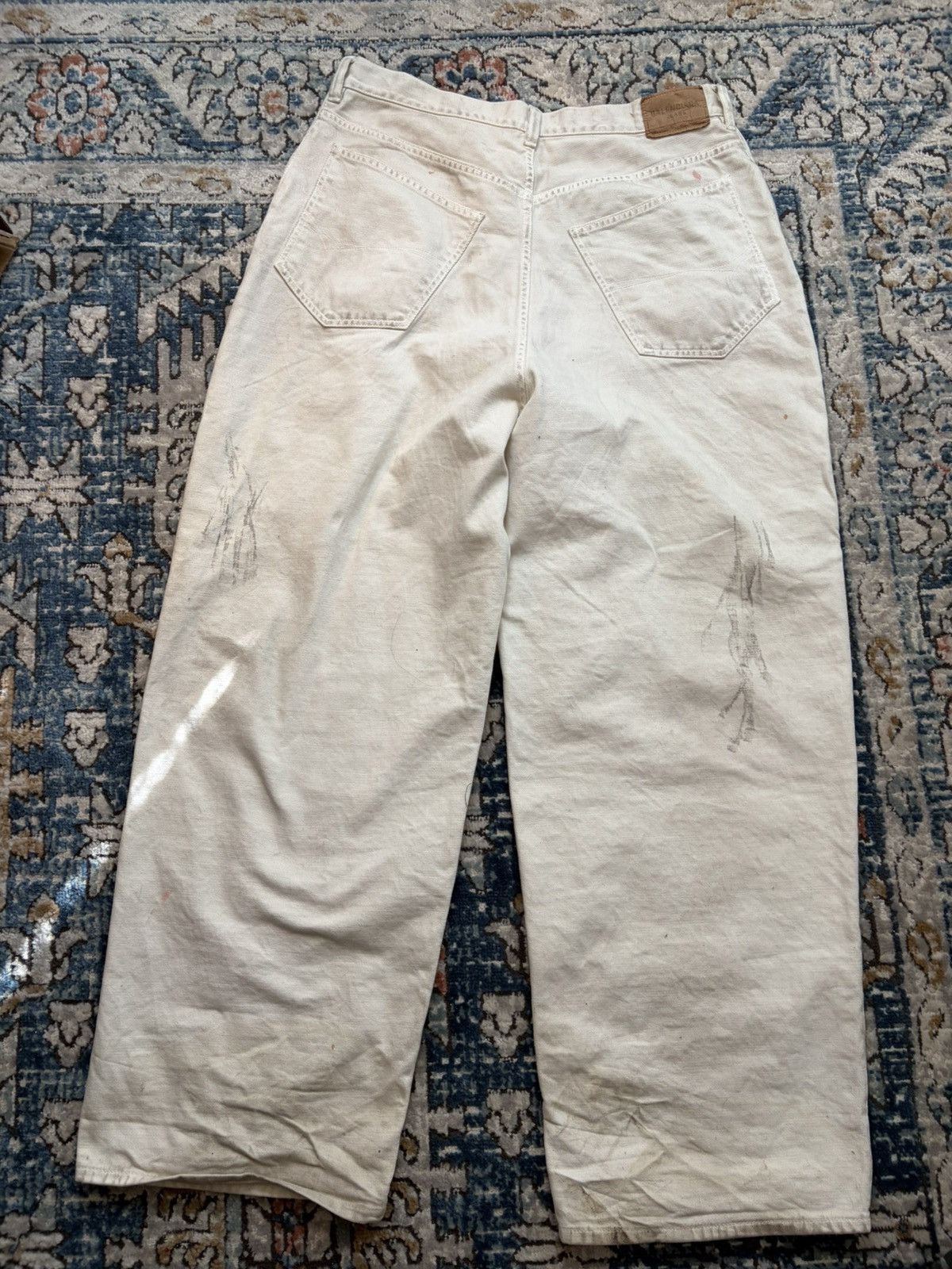 Balenciaga Balenciaga White Baggy Denim Size US 36 / EU 52 - 14 Thumbnail