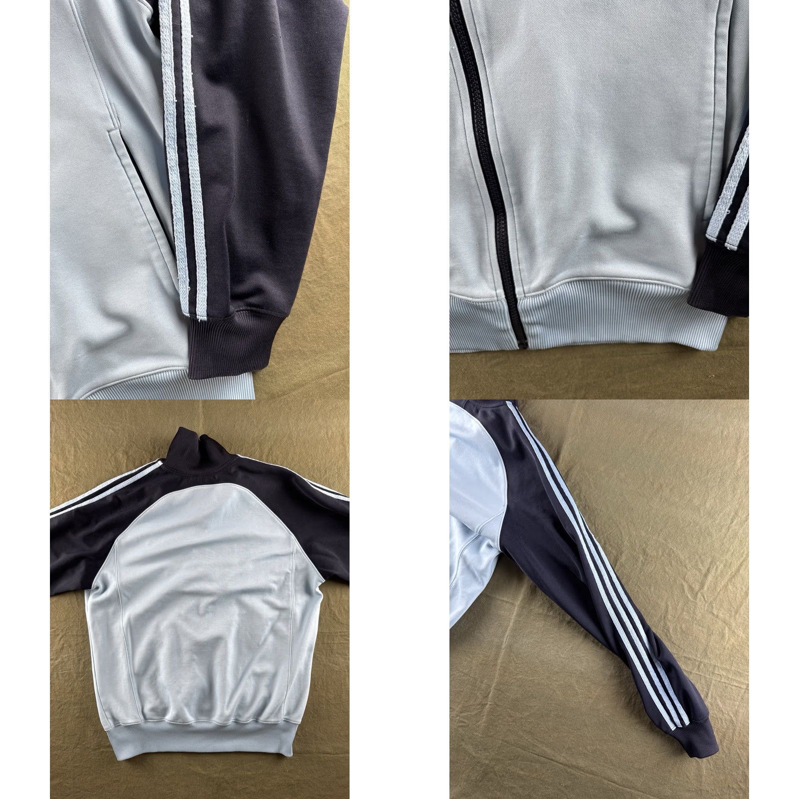 Adidas VINTAGE adidas Track Jacket 3 Stripe Soccer Crest Blue Navy Zip Up M Mens 80s 90s Retro Size US M / EU 48-50 / 2 - 8 Thumbnail