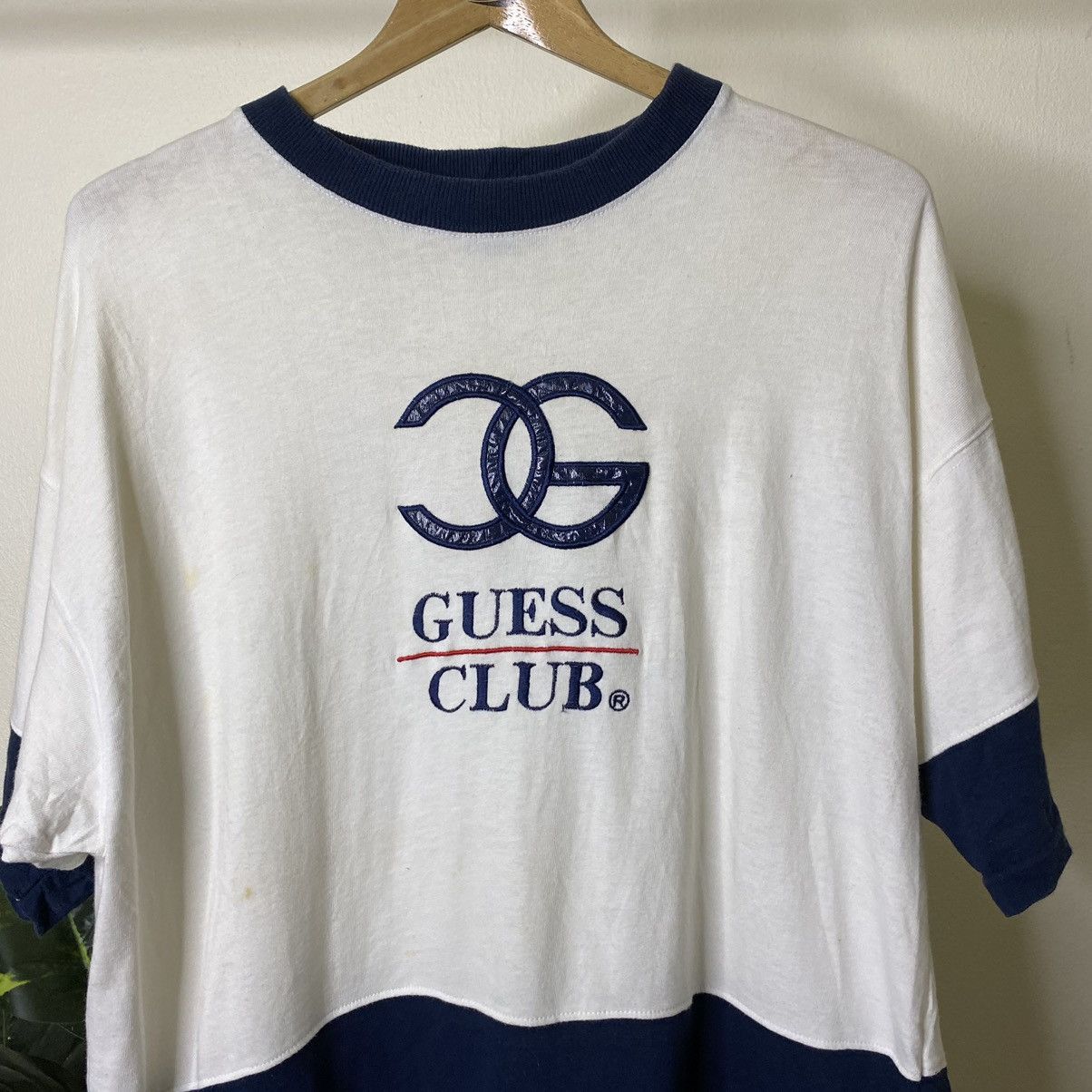 Guess × Vintage Vintage 1990s Guess Club Tee Size US L / EU 52-54 / 3 - 2 Thumbnail