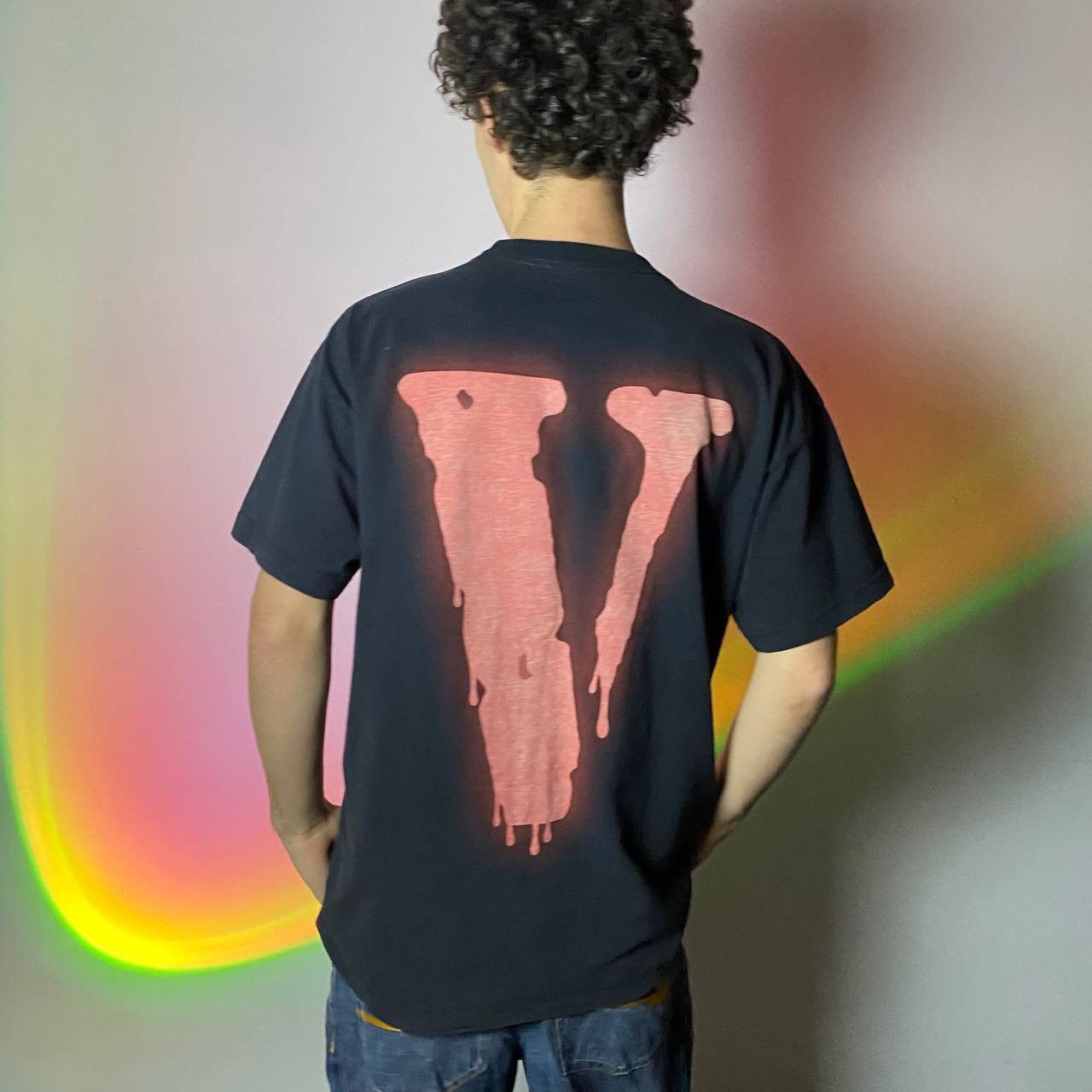 Japanese Brand × Vlone Vlone x Nav Bad Habits Black T-shirt Full Printed Size US L / EU 52-54 / 3 - 9 Thumbnail