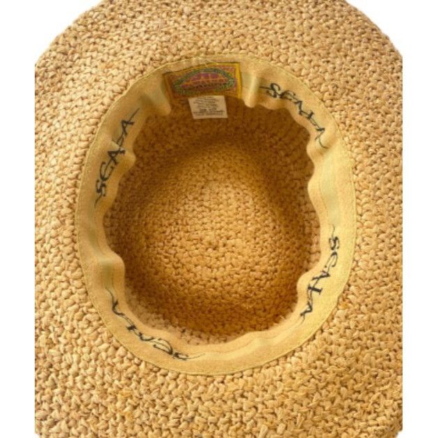 Other SCALA Wide Brim Straw Raffia Safari Hat S/M Unisex Palm Tree Size ONE SIZE - 14 Thumbnail