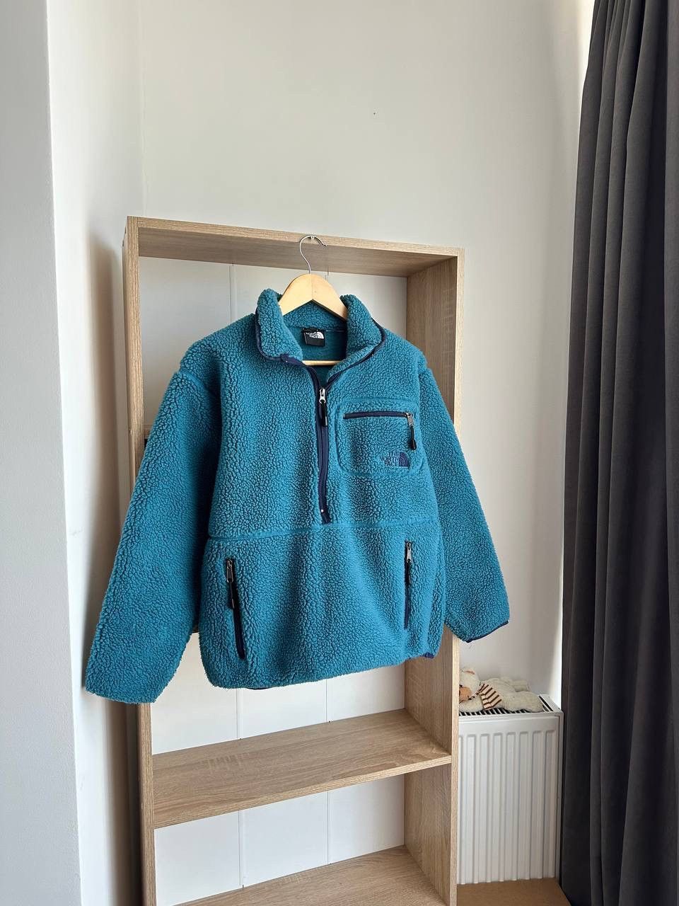The North Face × Vintage Vintage The North Face Fleece Blue Big Logo Jacket Size US S / EU 44-46 / 1 - 1 Thumbnail