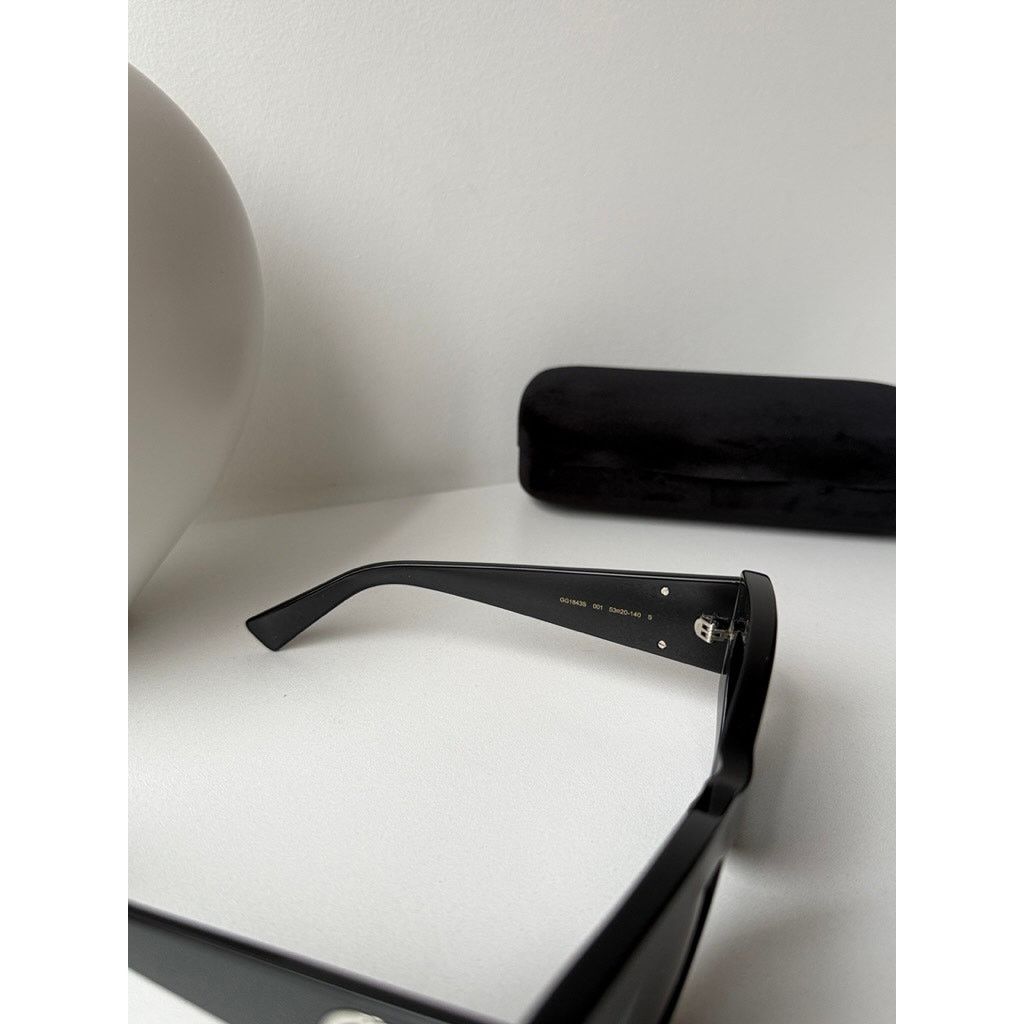 Gucci NEW Gucci GG1843S Black Cat Eye Sunglasses $515 Size ONE SIZE - 6 Thumbnail