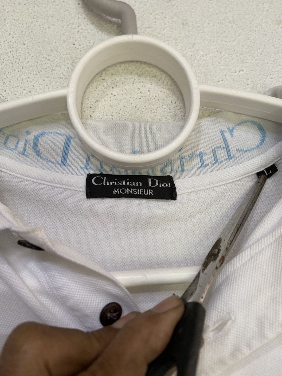Christian Dior Monsieur Christian Dior Short Sleeve Collar T Shirt Size US L / EU 52-54 / 3 - 7 Thumbnail