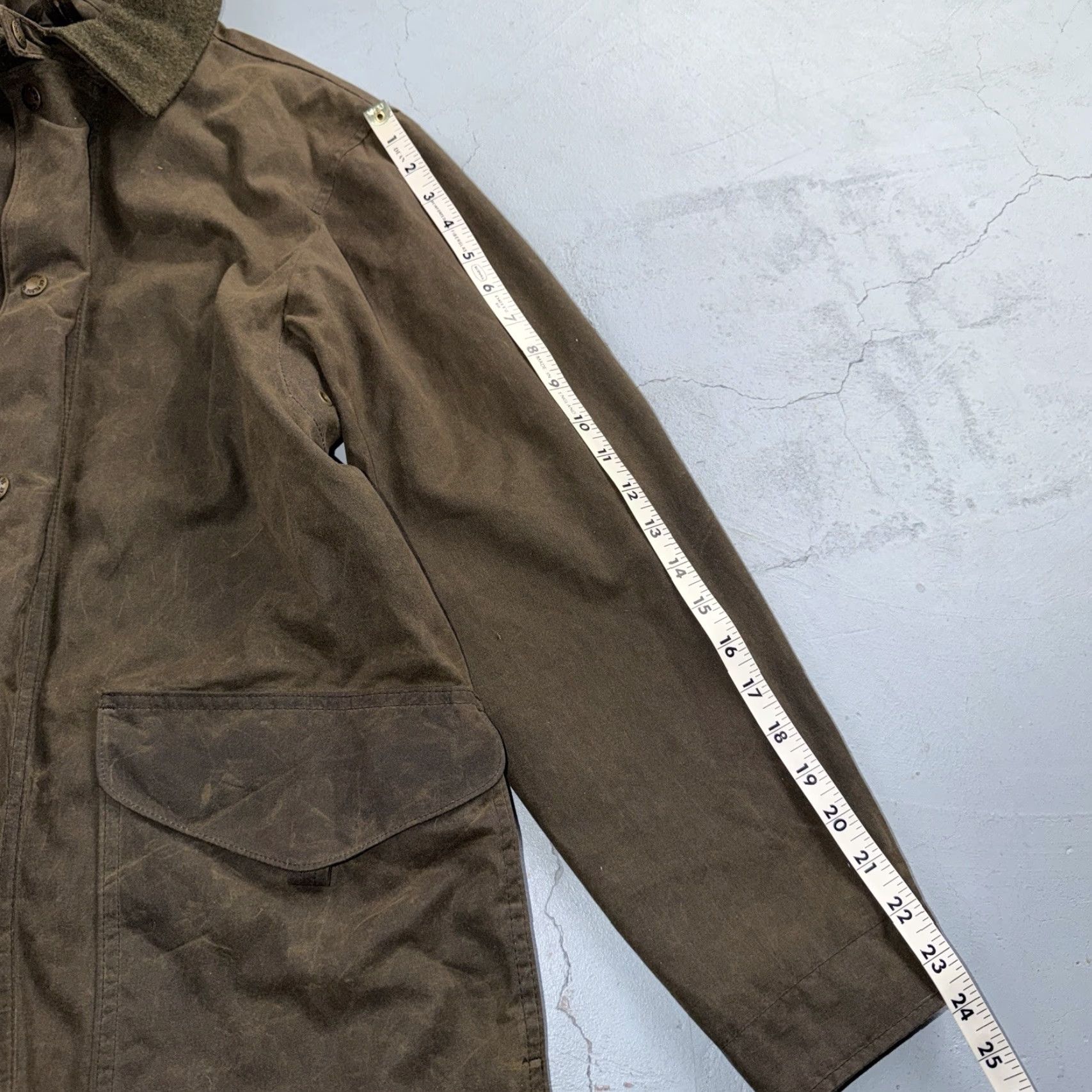 Filson VINTAGE Filson Trench Coat Jacket Waxed Olive Oil Cloth XS Men Army Waxed Mint Condition Size US XS / EU 42 / 0 - 6 Thumbnail