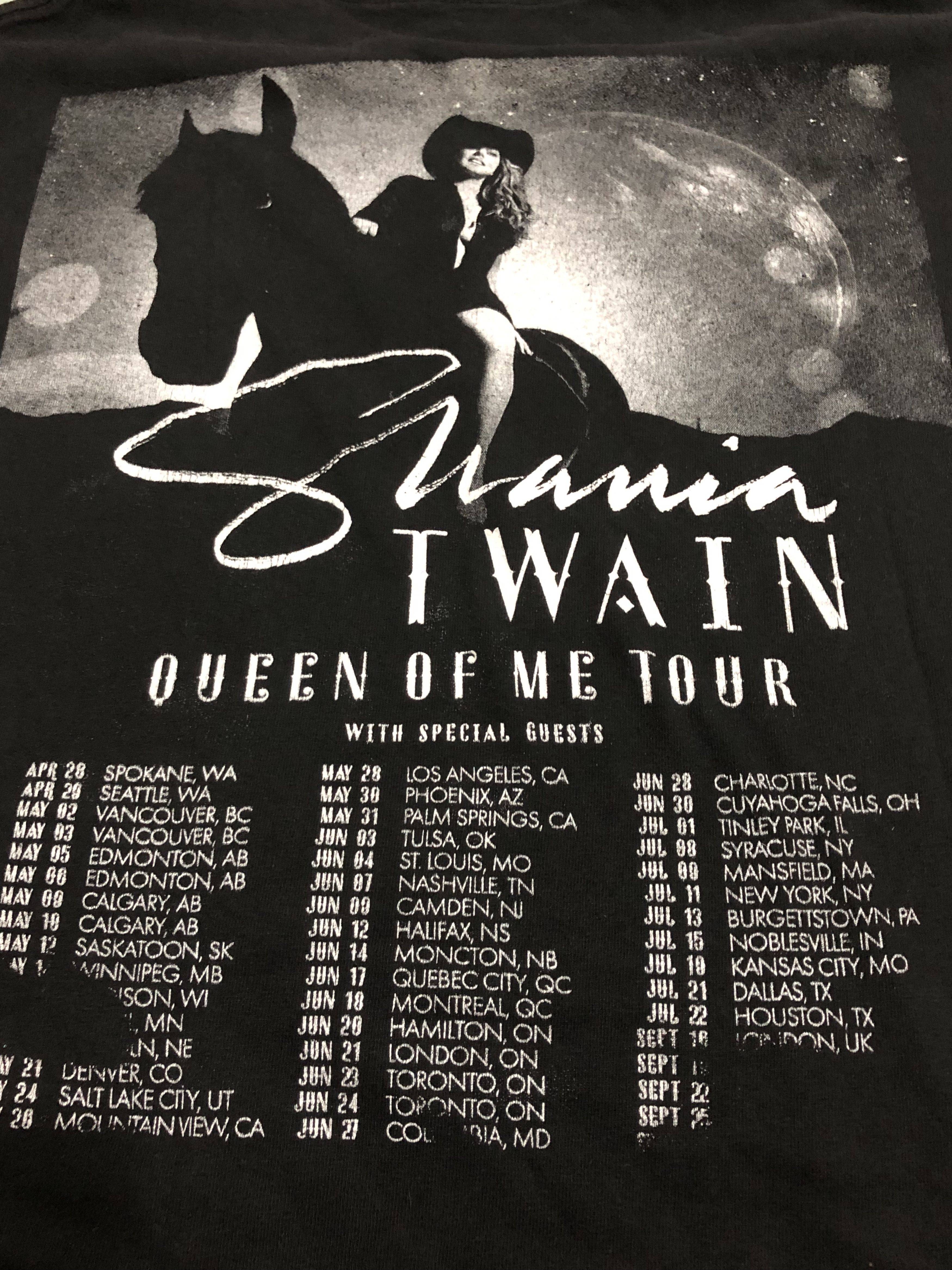 Band Tees × Vintage Vintage Shania Twain Tour Tshirt Size US XL / EU 56 / 4 - 4 Thumbnail