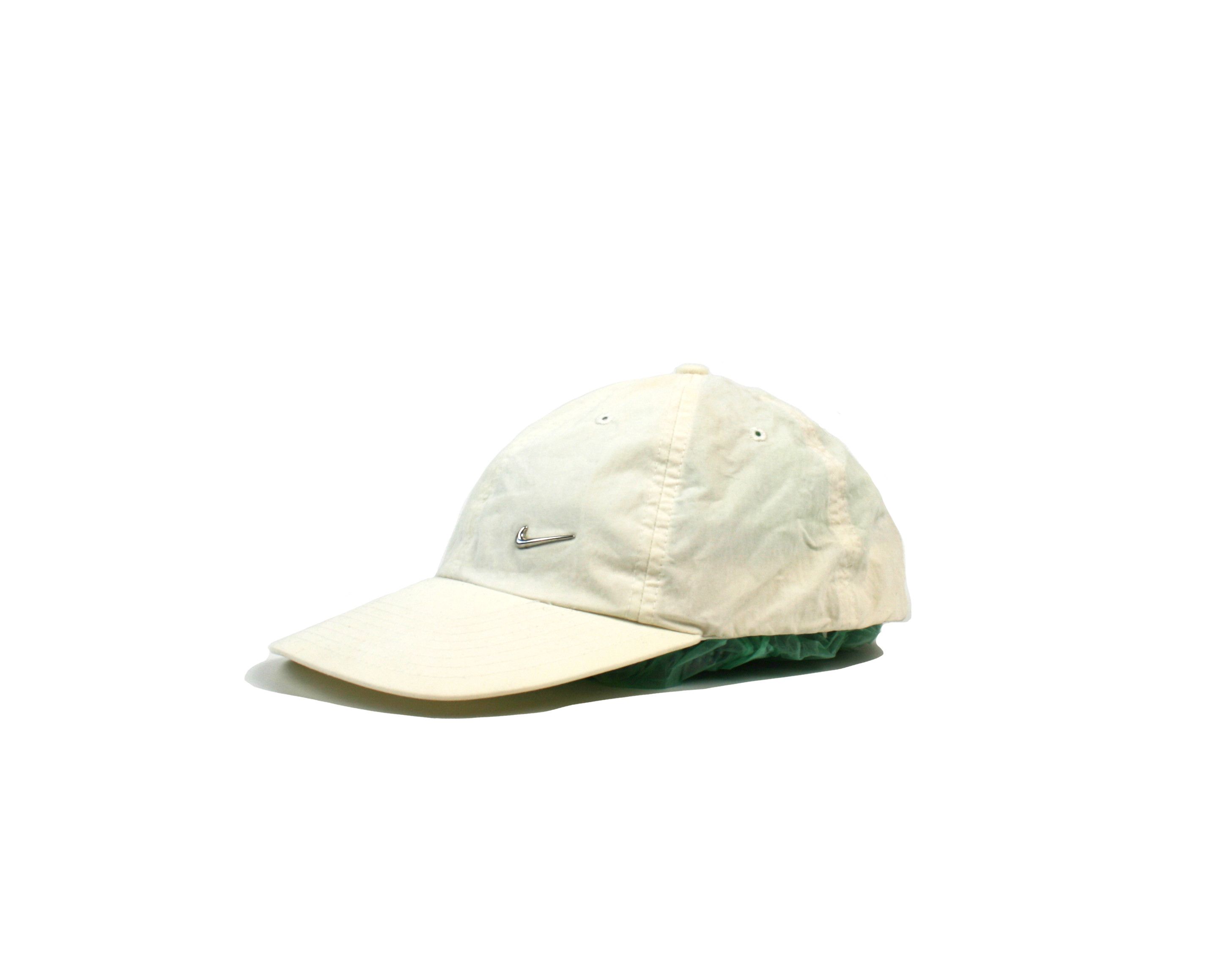 Nike 90S Swoosh Logo Nylon Cotton Cap Vintage Size ONE SIZE - 1 Thumbnail