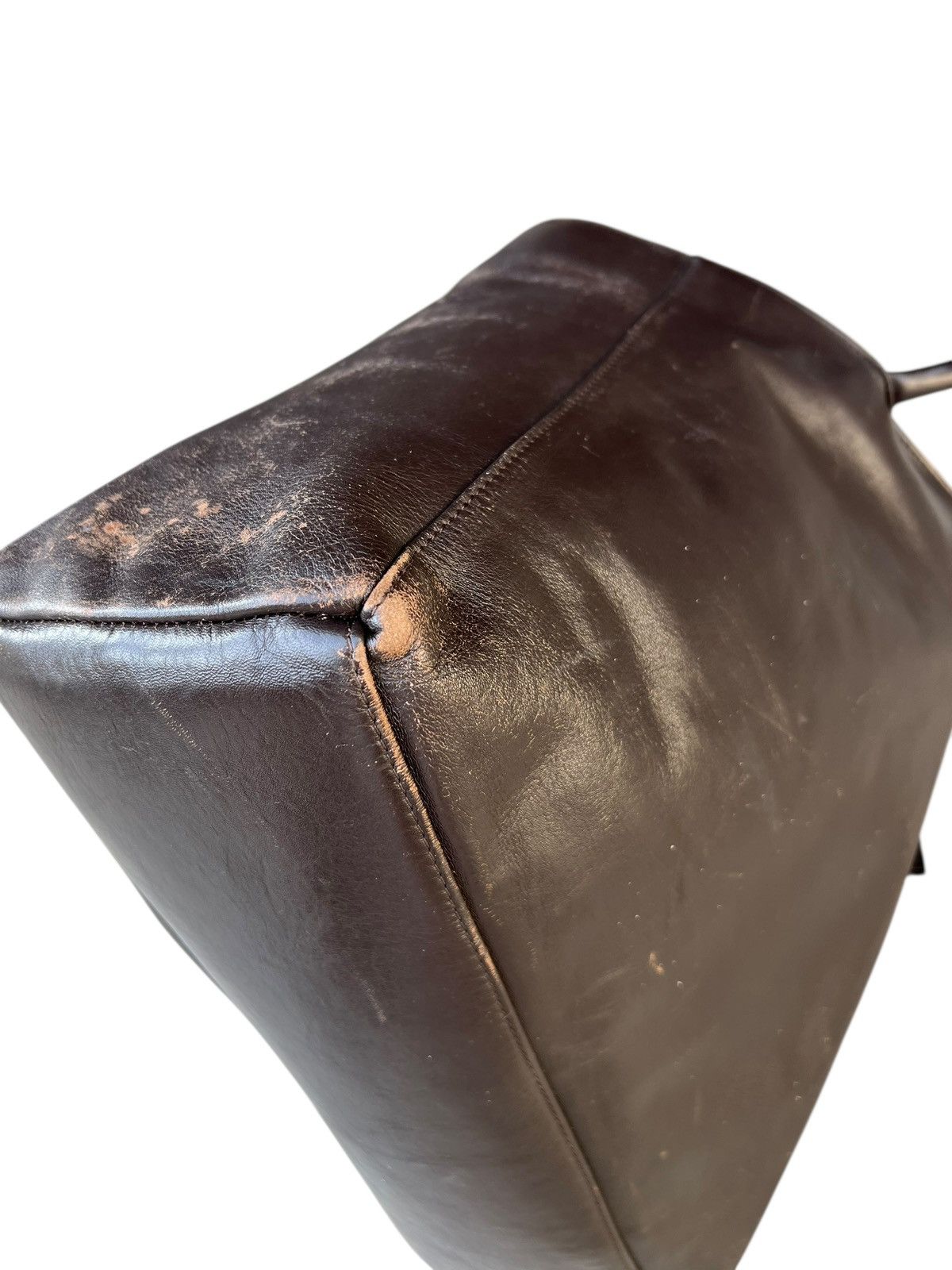 United Arrows United Arrows Japan Distressed Patina Leather Tote Bag Size ONE SIZE - 15 Thumbnail