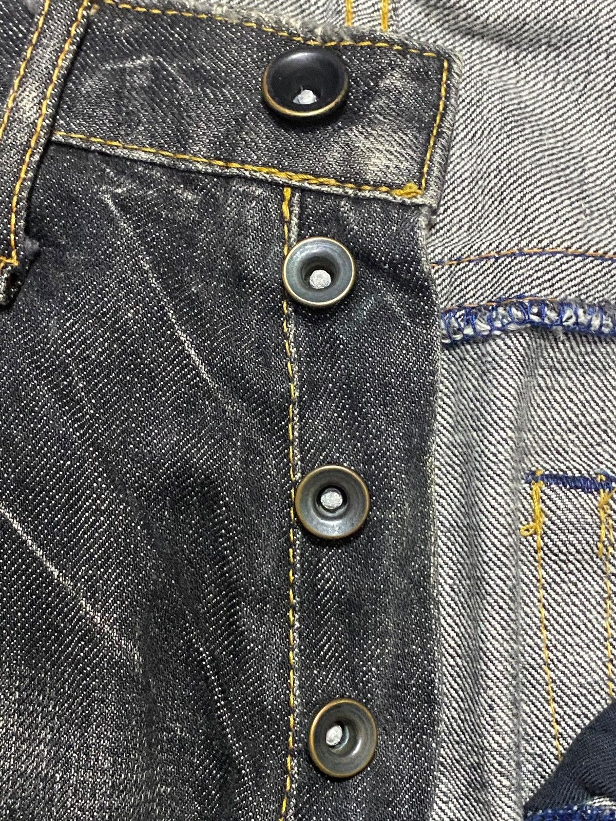 If Six Was Nine Vintage Blueway Denim Tears Thunder Jeans Size US 31 - 17 Thumbnail
