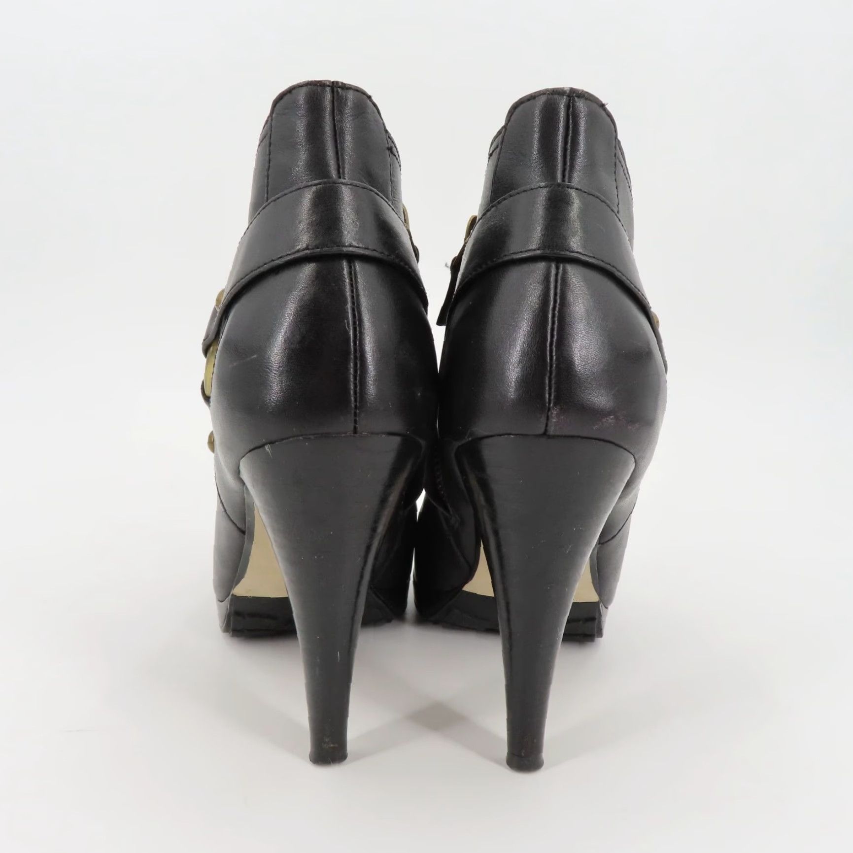 Cole Haan Cole Haan Kennedy Bootie Women 6.5 B Leather Black Ankle Boots Platform Size US 7 / IT 37 - 5 Thumbnail
