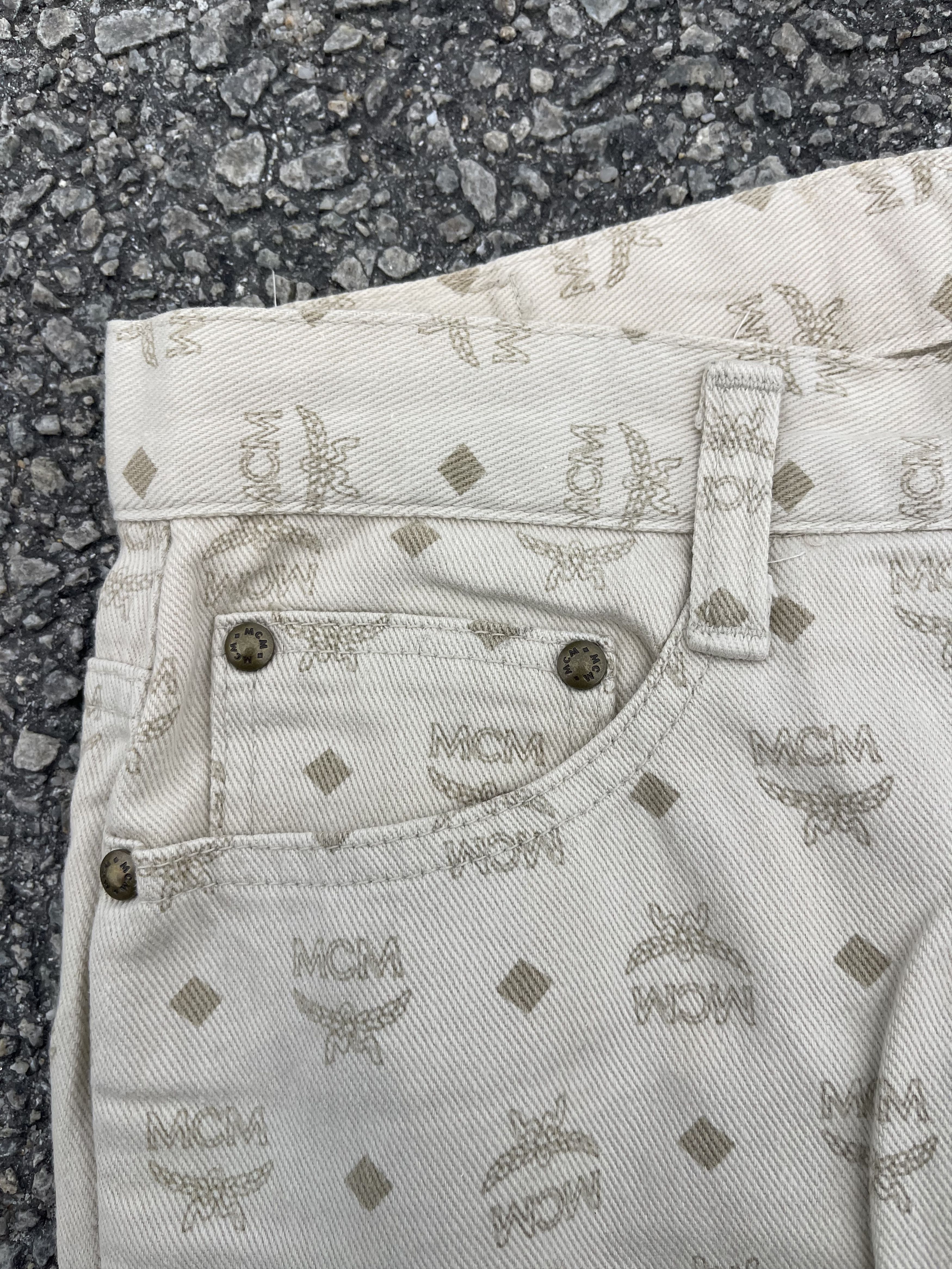 MCM × Vintage Vtg MCM Monogram Beige Colour Size 26 Size 26" / US 2 / IT 38 - 5 Thumbnail