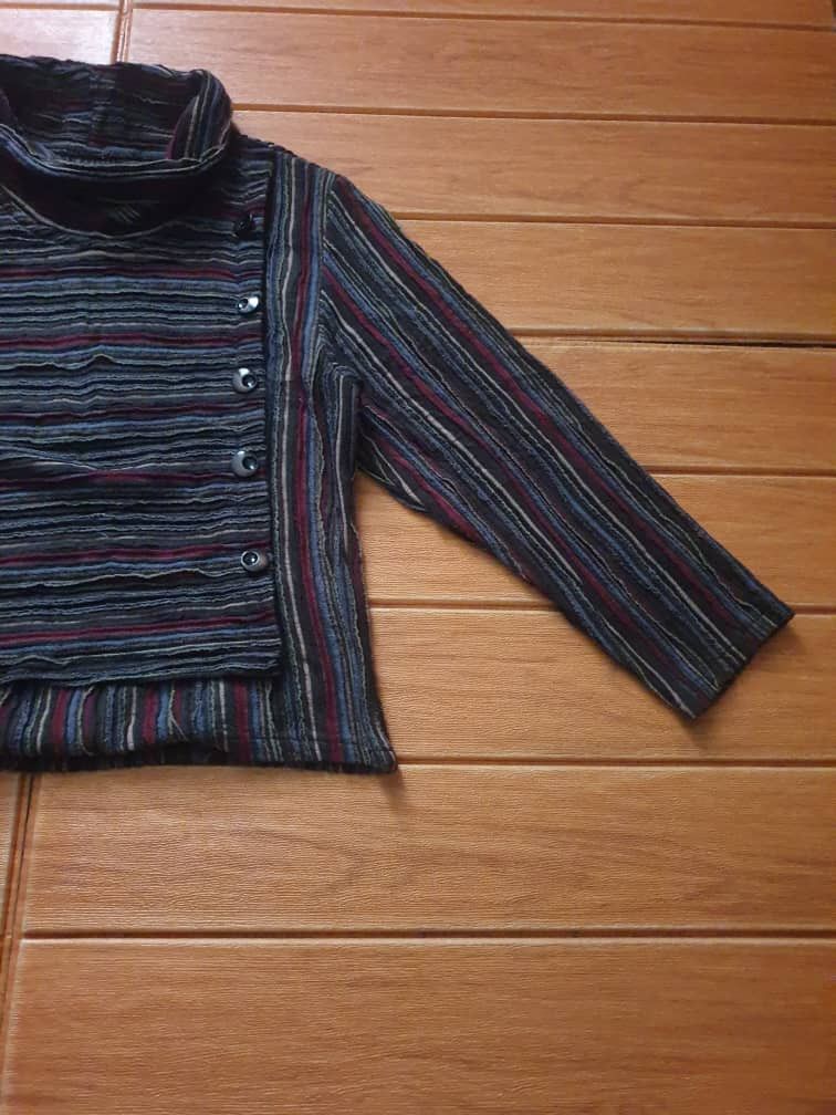 Japanese Brand Unnamed Gothic punk stripe black parade Shirt Size M / US 6-8 / IT 42-44 - 4 Thumbnail