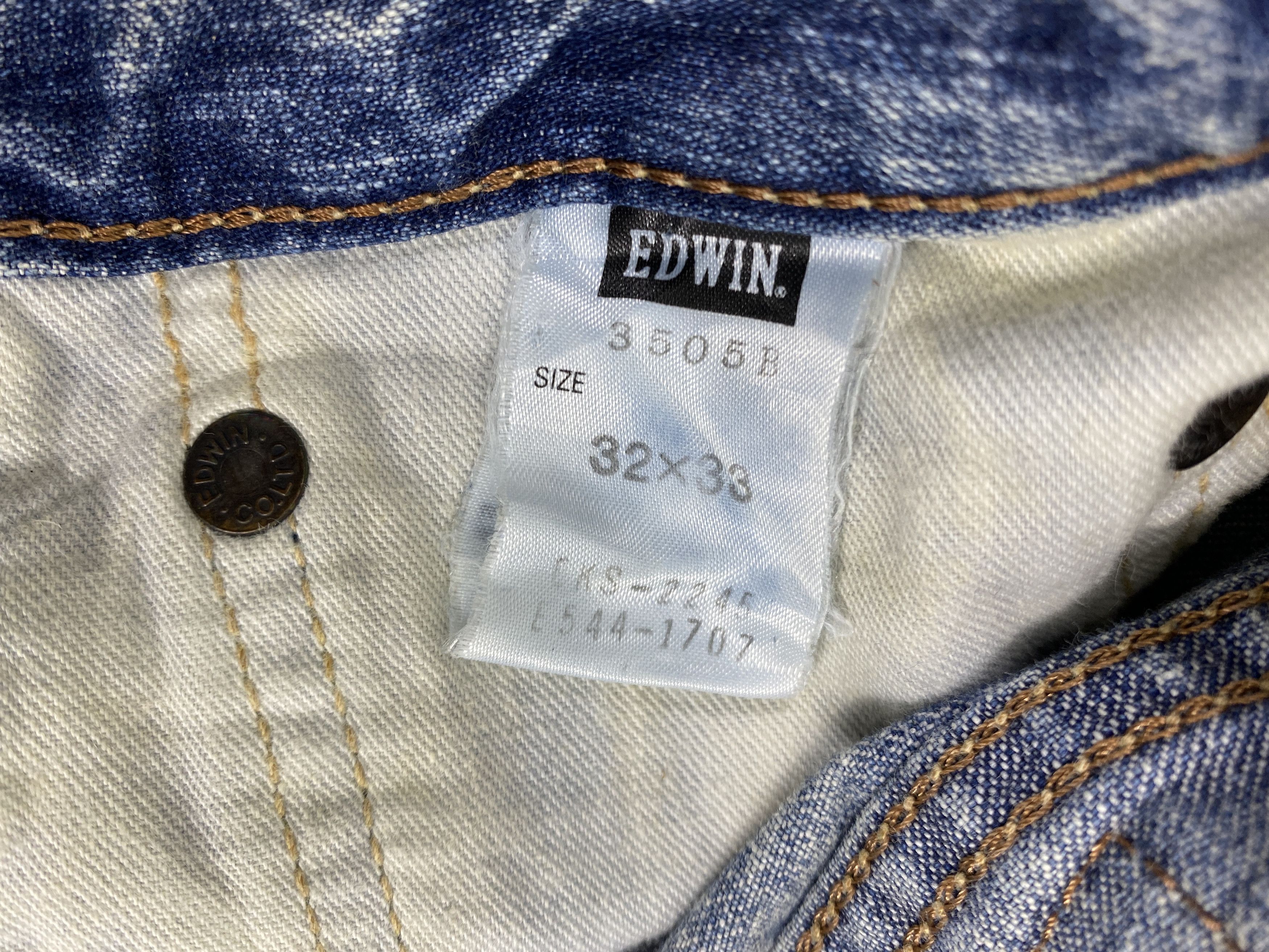 Japanese Brand Redline Vintage Edwin Jeans 31x32 Denim- JN3532 Size US 31 - 10 Thumbnail