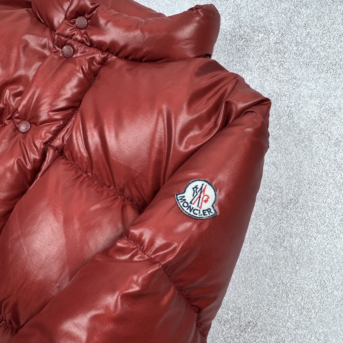 Moncler Vintage Moncler Shiny Red Down Puffer 90s 00s Size XS-S Size US S / EU 44-46 / 1 - 8 Thumbnail