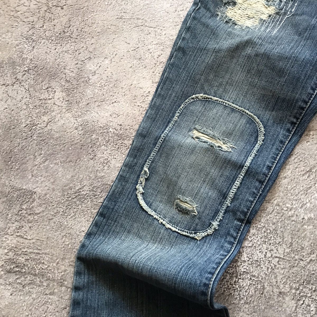 Armani Exchange vintage armani japan jeans distressed low rise flared 90s Size US 28 / EU 44 - 3 Thumbnail