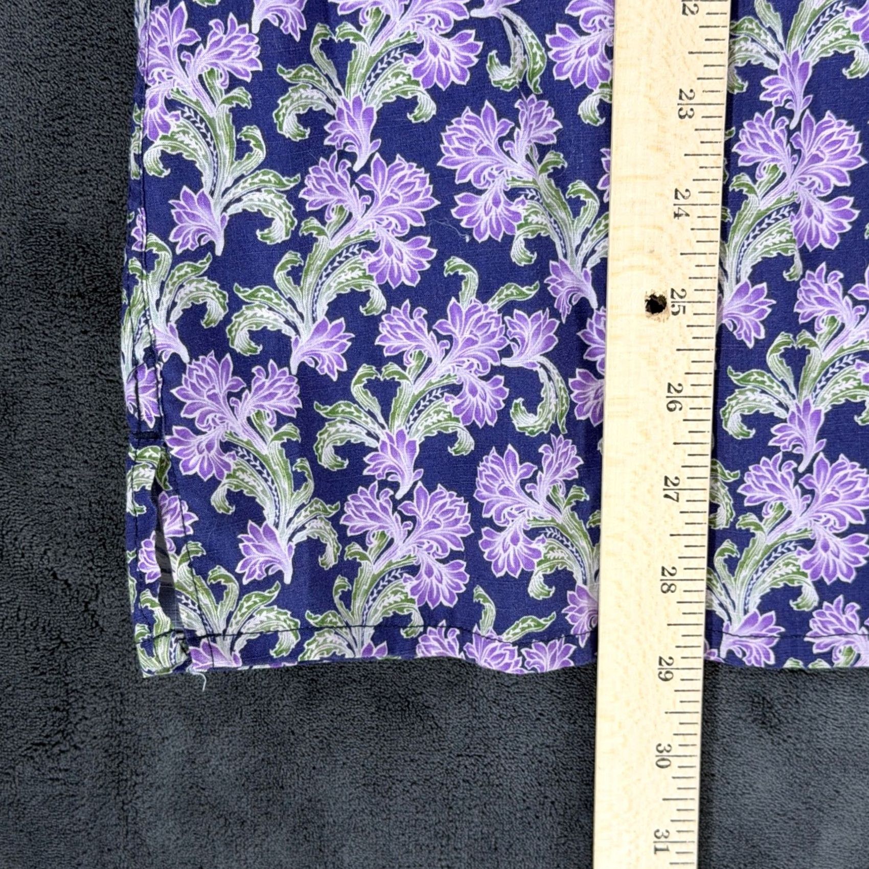 Vintage Yiume Mens Short Sleeve Button Down Shirt Small Purple Floral Cotton 100% Cotton Size US S / EU 44-46 / 1 - 6 Thumbnail