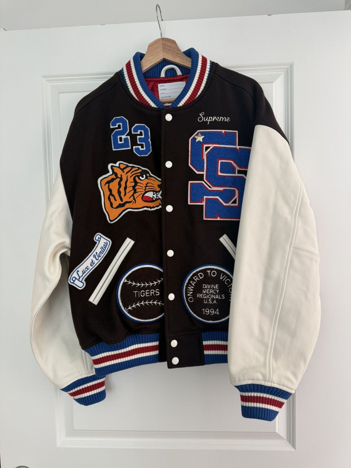 Supreme SUPREME TIGER VARSITY JACKET SIZE M SS23 Size US M / EU 48-50 / 2 - 1 Thumbnail