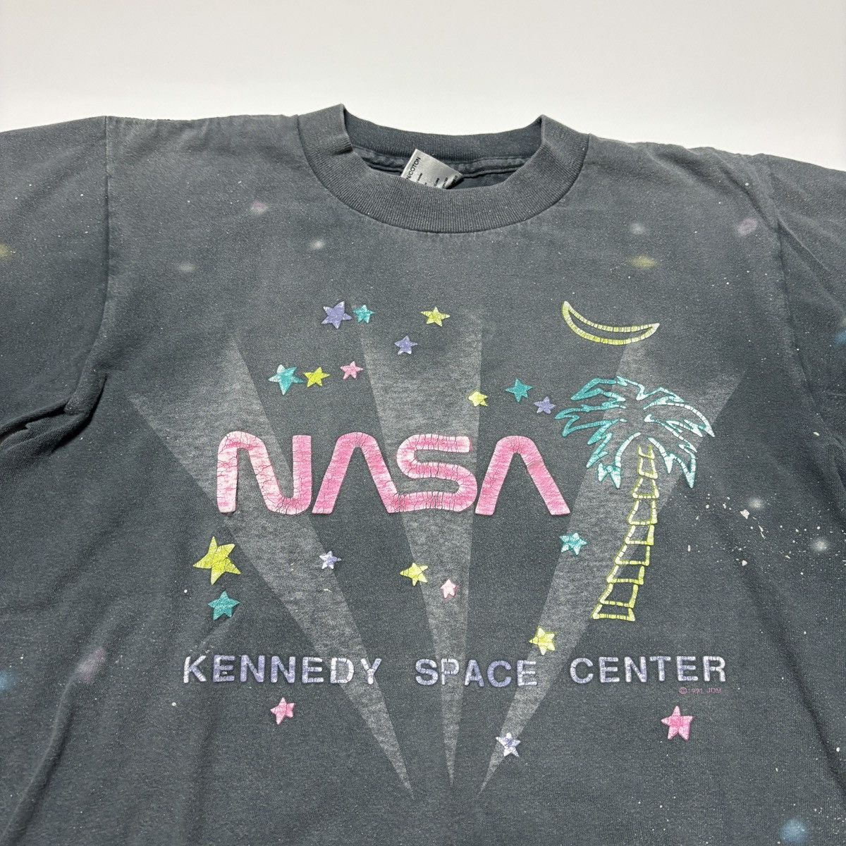 NASA × Vintage y2k NASA faded vintage 1991s jdm KENNEDY SPACE CENTER 90s Size US M / EU 48-50 / 2 - 2 Thumbnail