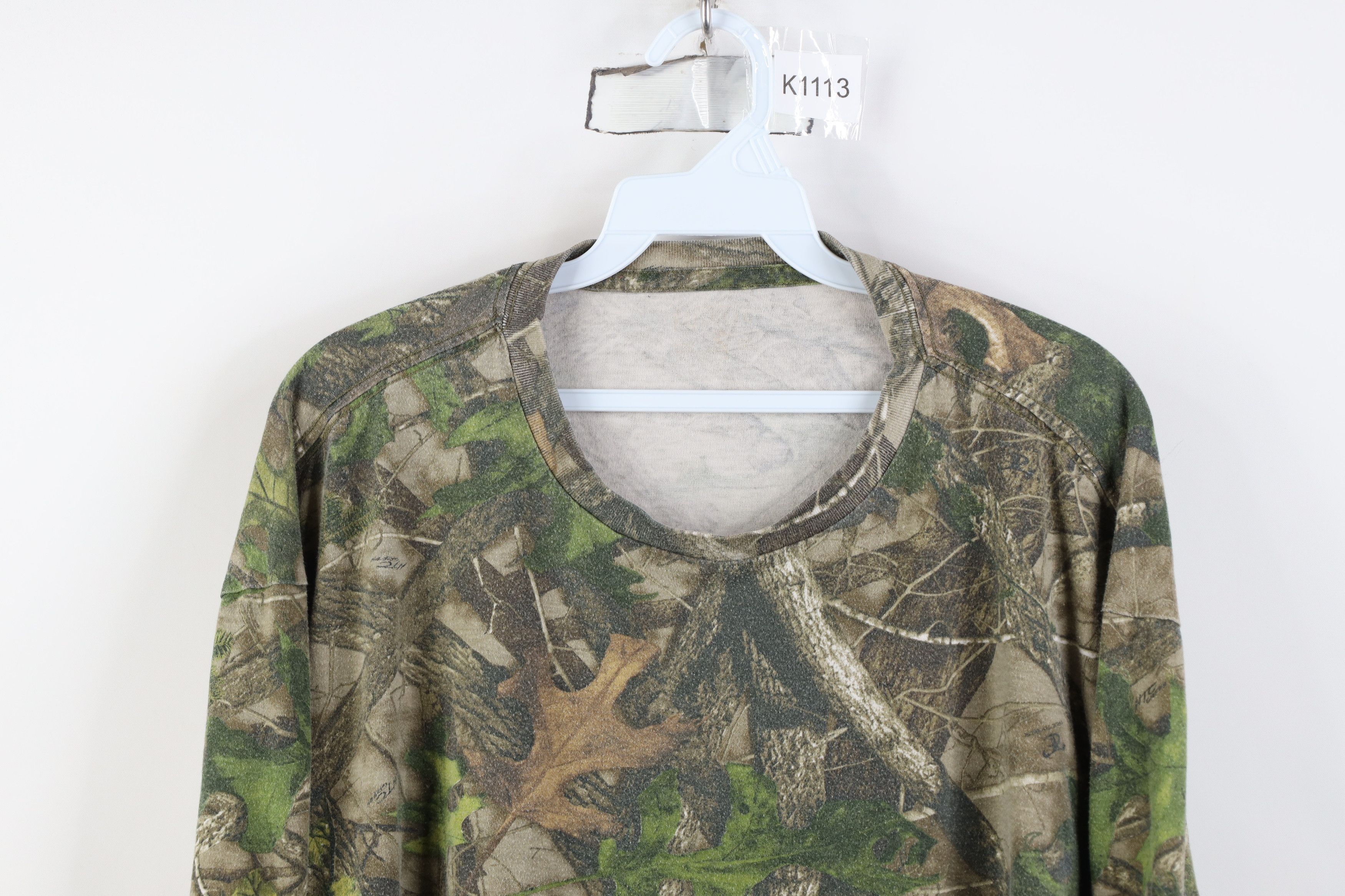 Vintage Vintage 90s Y2K Streetwear Camouflage Long Sleeve T-Shirt Size US XL / EU 56 / 4 - 2 Thumbnail