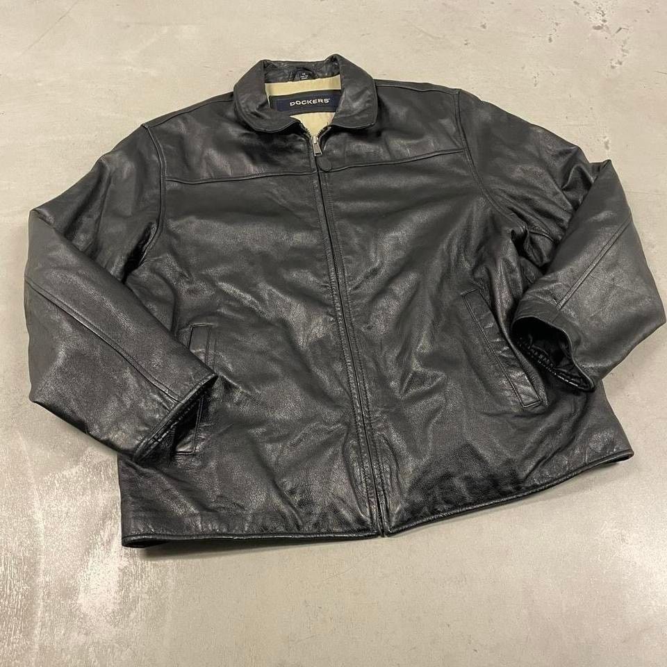 Dockers × Vintage vintage dockers leather Jacket Size US XL / EU 56 / 4 - 1 Thumbnail