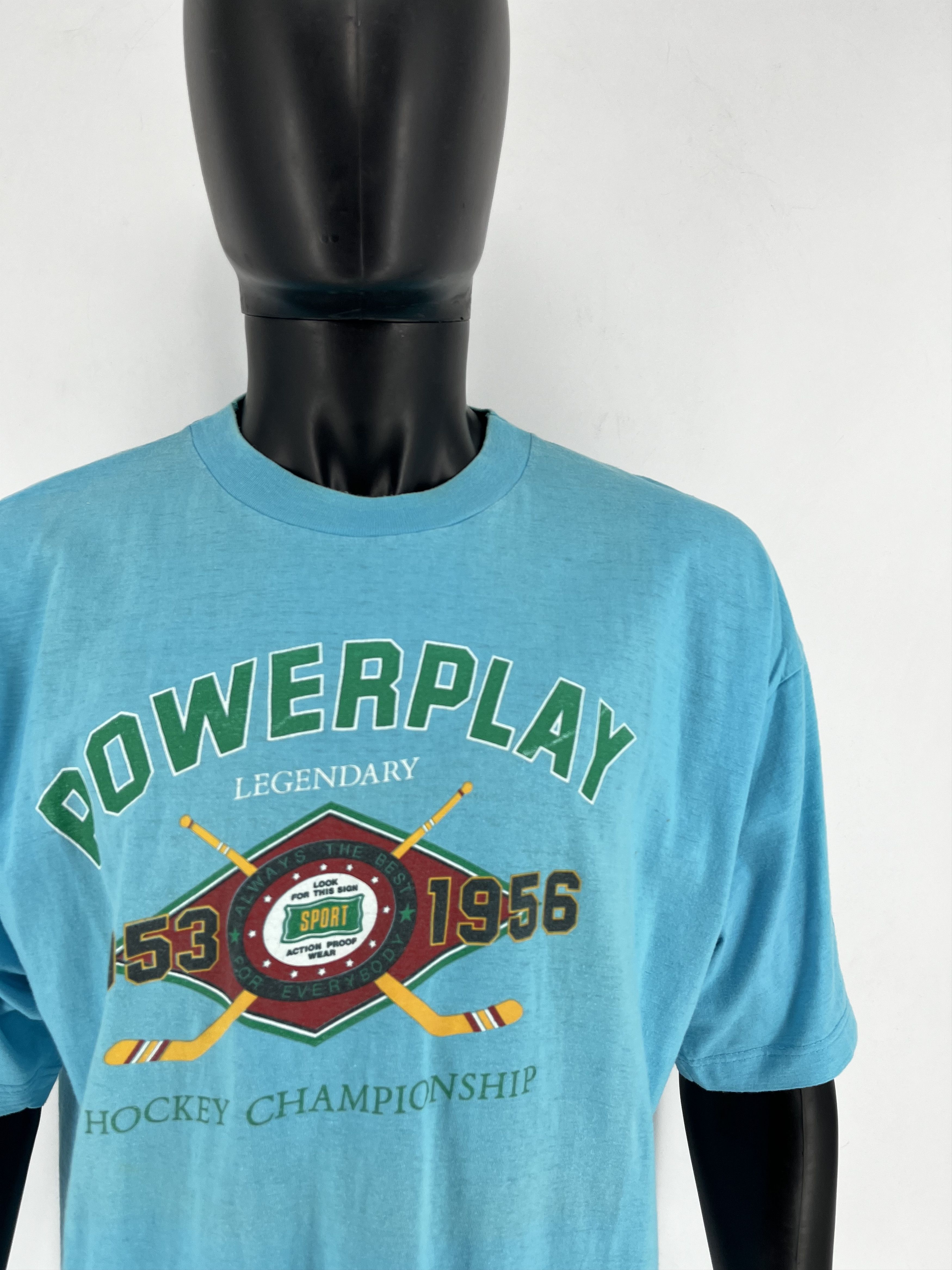 NHL VTG 90s POWERPLAY LEGENDARY 1953 1956 HOCKEY CHAMPIONSHIP Size US XL / EU 56 / 4 - 8 Thumbnail
