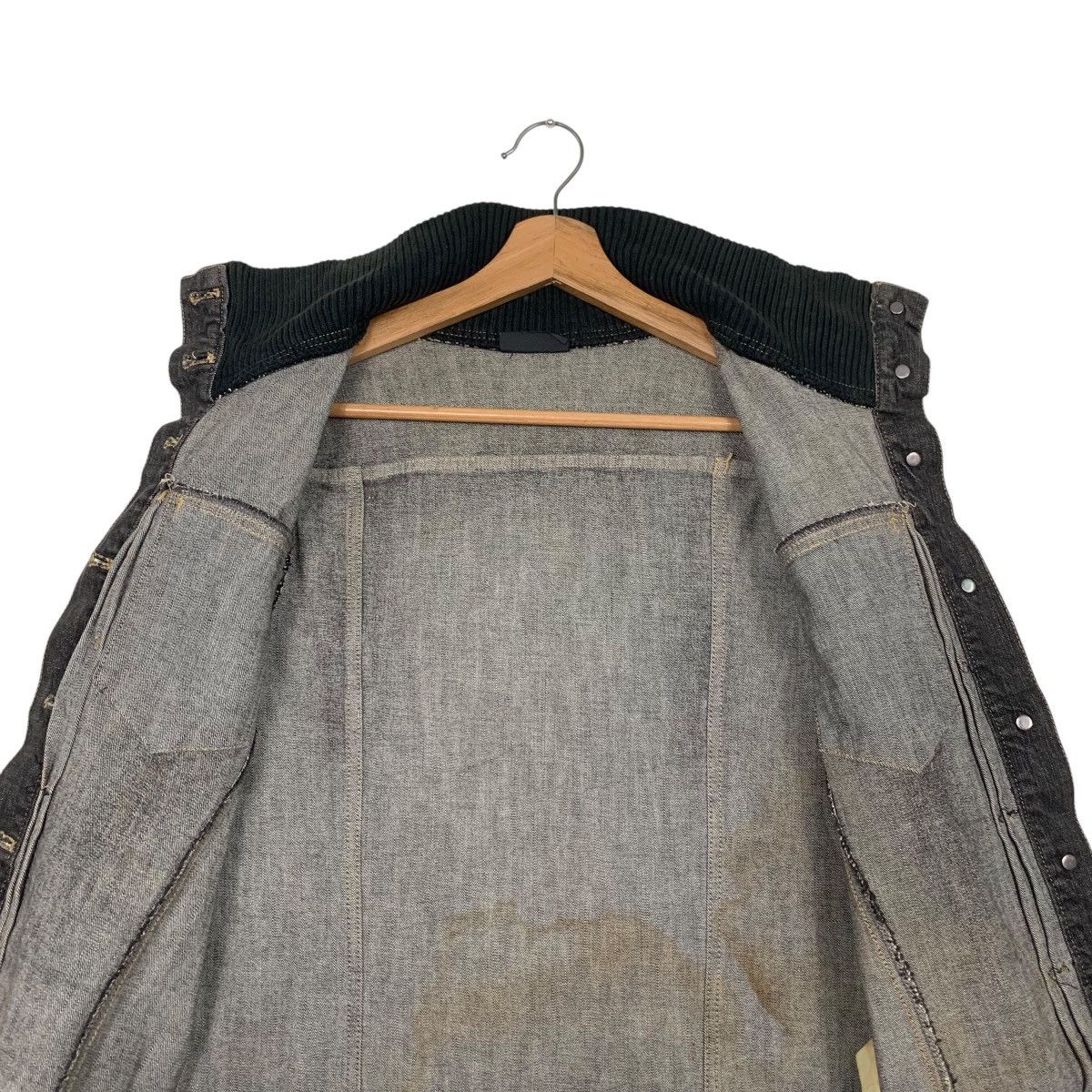 Japanese Brand A/T Atsuro Tayama Trucker Hybrid Denim Jacket #2699-C121 Size S / US 4 / IT 40 - 12 Thumbnail