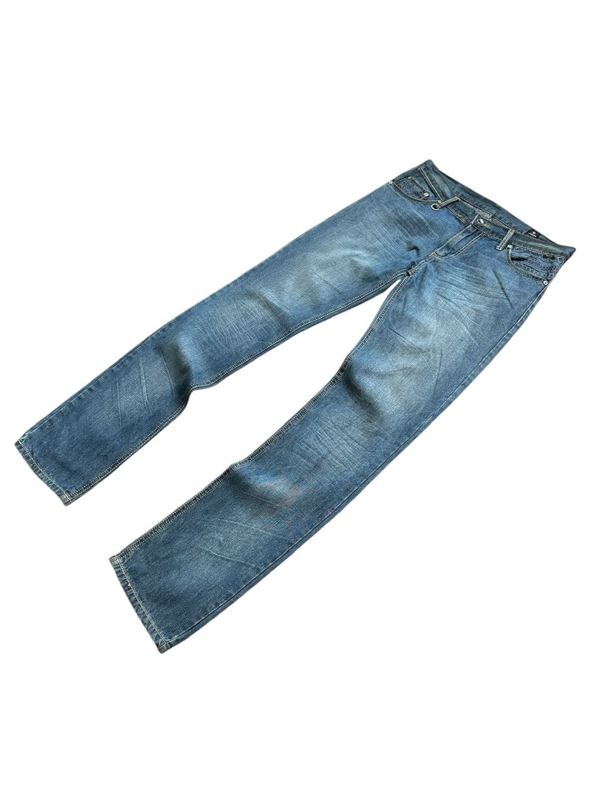semanticdesign 2013FW Semanticdesign - jrock sashiko skull jeans Size US 32 / EU 48 - 3 Thumbnail