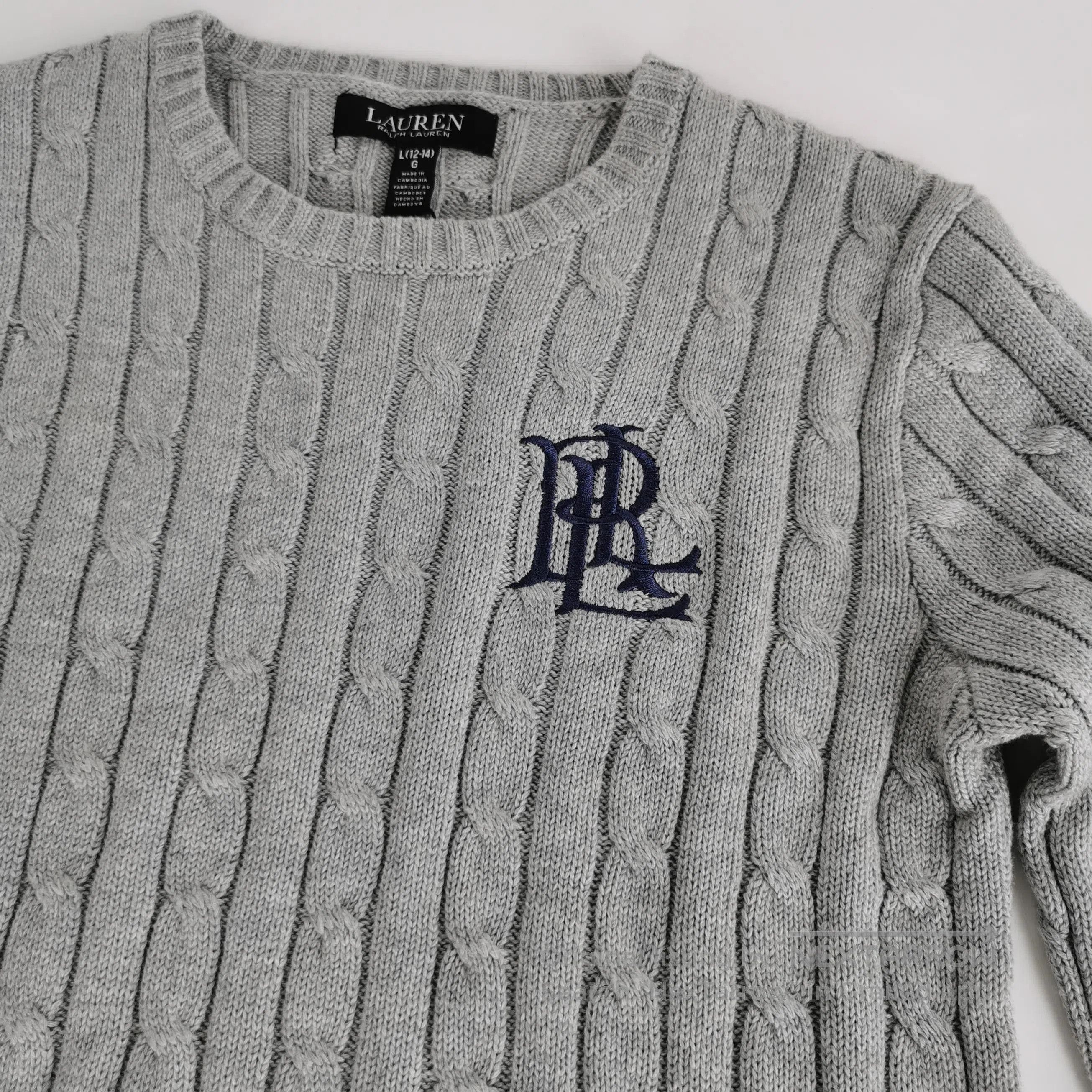 Polo Ralph Lauren Ralph Lauren Kids Cotton Logo Cable Knit Sweater L. Size L / US 10 / IT 46 - 1 Thumbnail