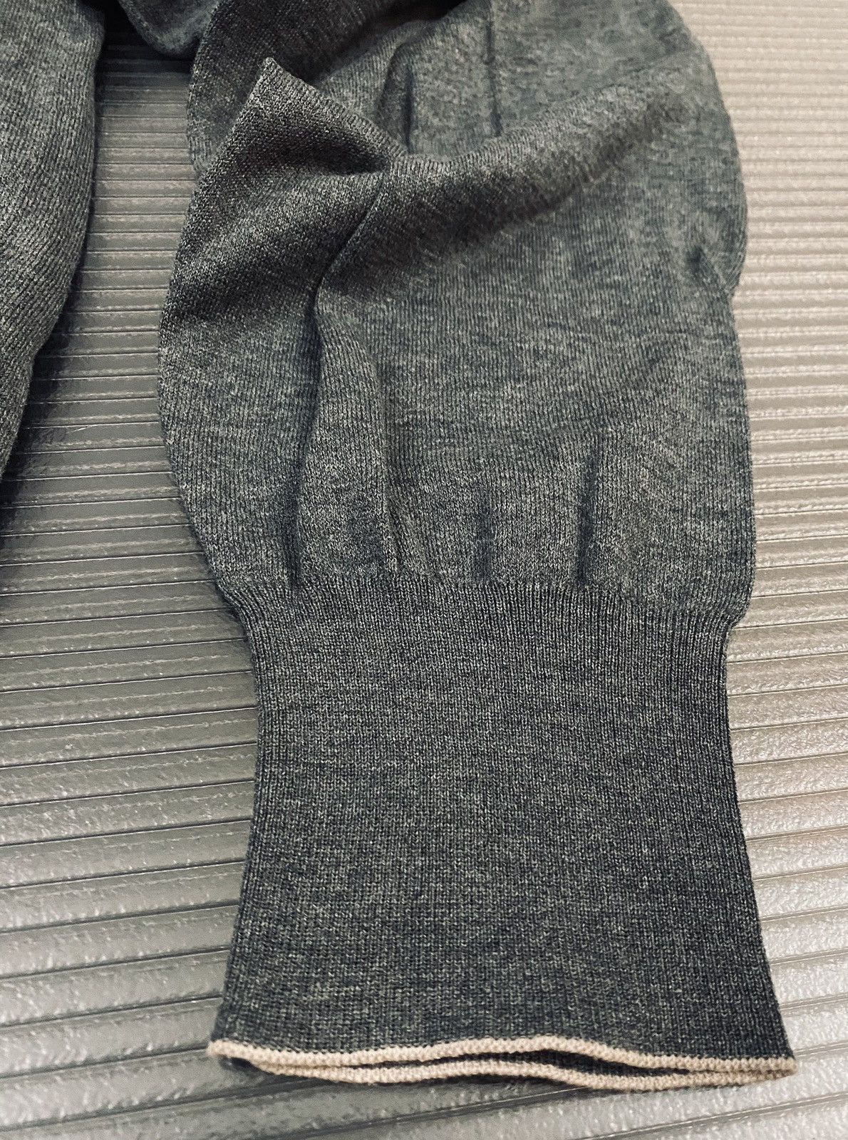 Brunello Cucinelli Brunello Cucinelli 🇮🇹 grey dual zip frosted sweatshirt 56 NEW Size US XL / EU 56 / 4 - 6 Thumbnail
