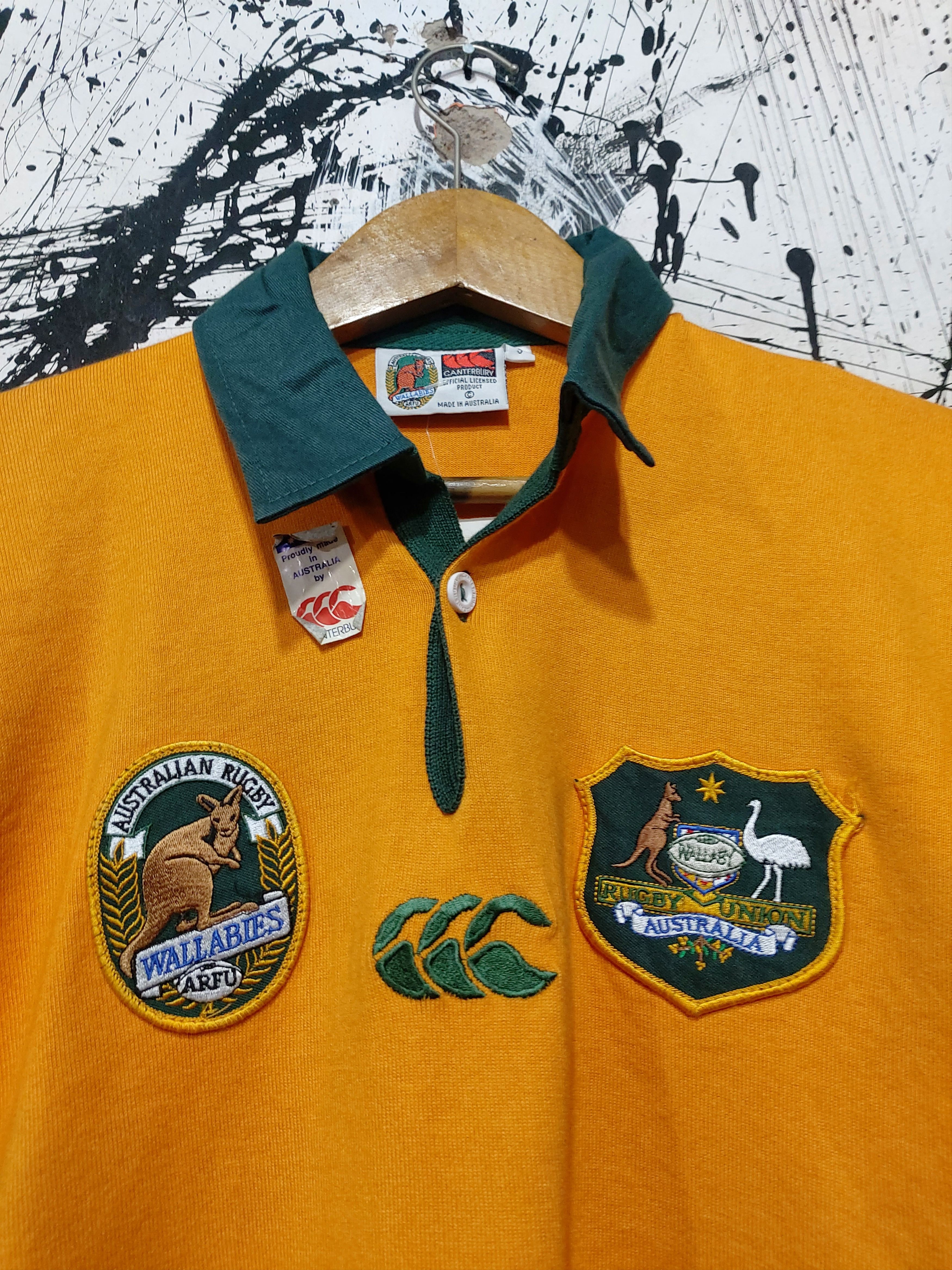 Canterbury of New Zealand CANTERBURY WALLABIES AUSTRALIA UNION RUGBY SHIRT Size US S / EU 44-46 / 1 - 2 Thumbnail